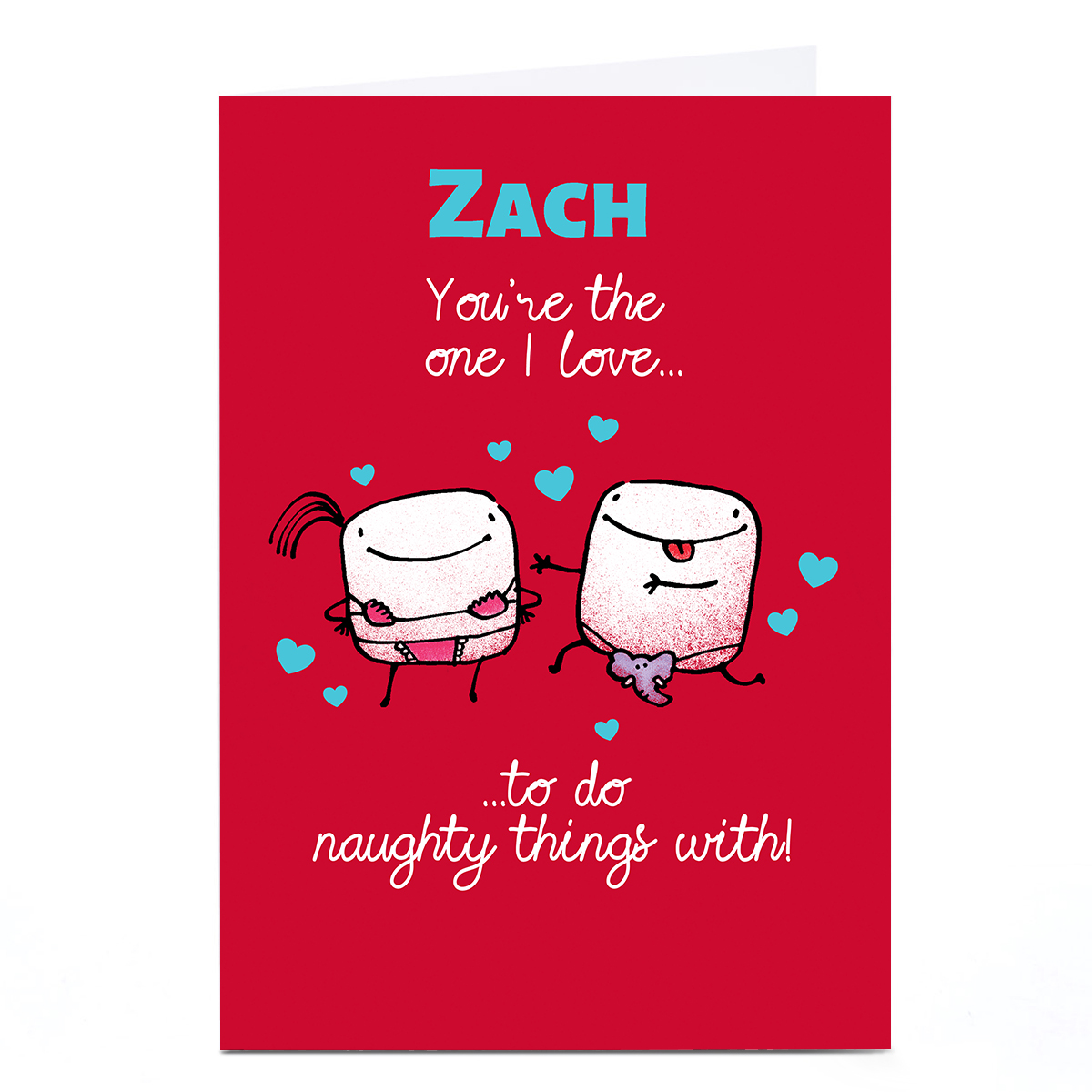 Personalised Valentine's Day Card - Naughty Things with!