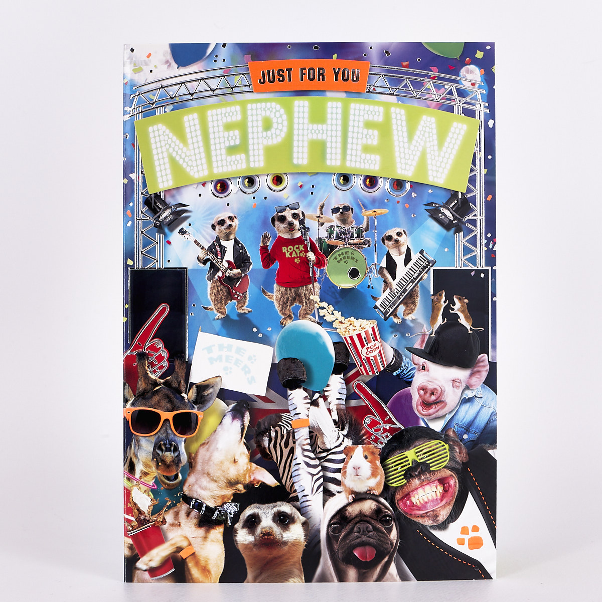 Signature Collection Birthday Card - Nephew, Wild Animals