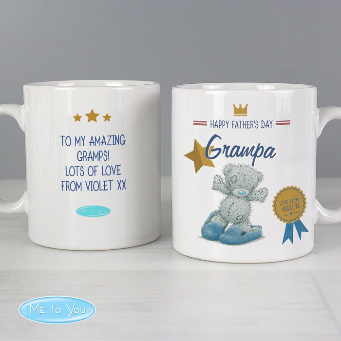 Personalised Mug - Me to You Bear in Slippers 