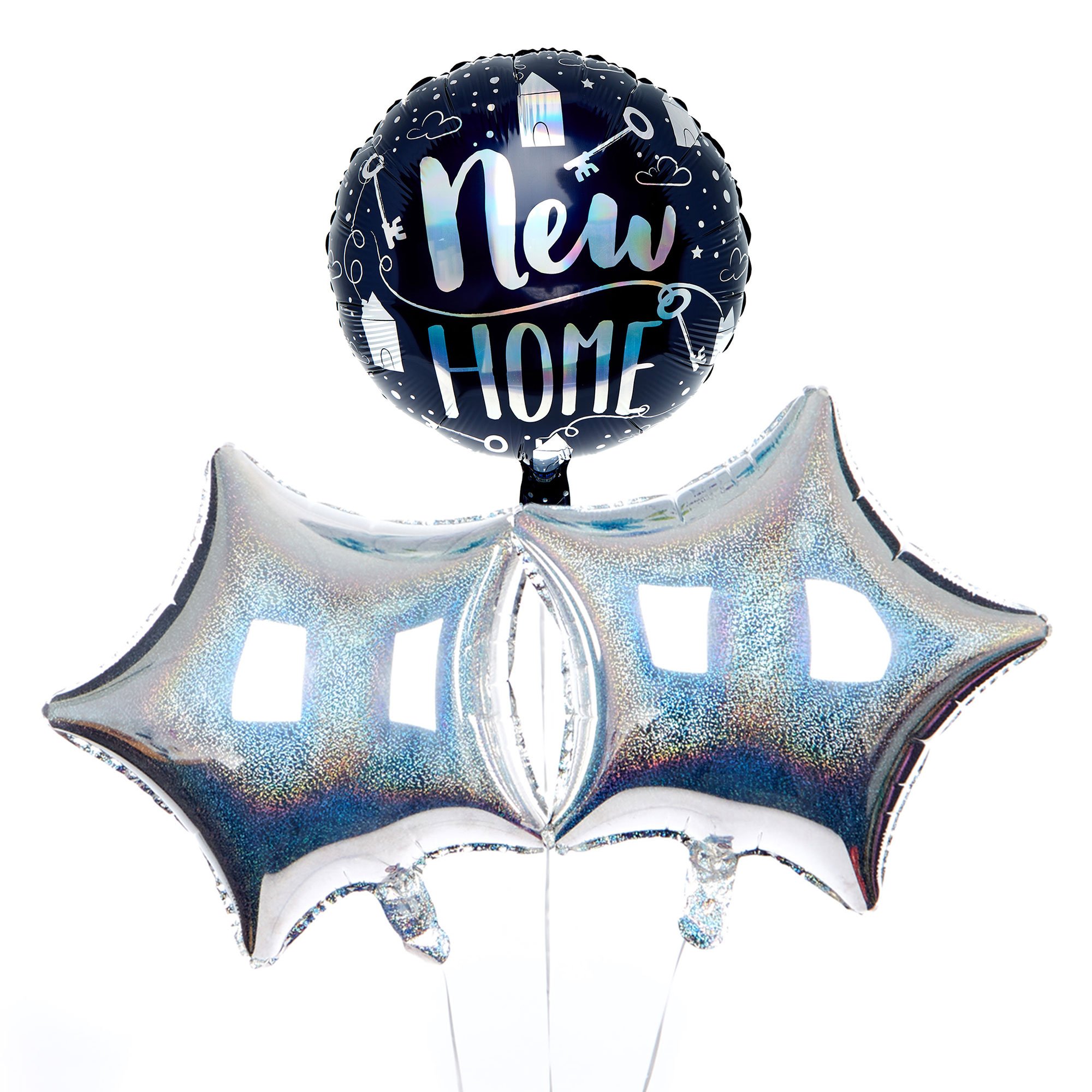 New Home Balloon Bouquet - DELIVERED INFLATED!
