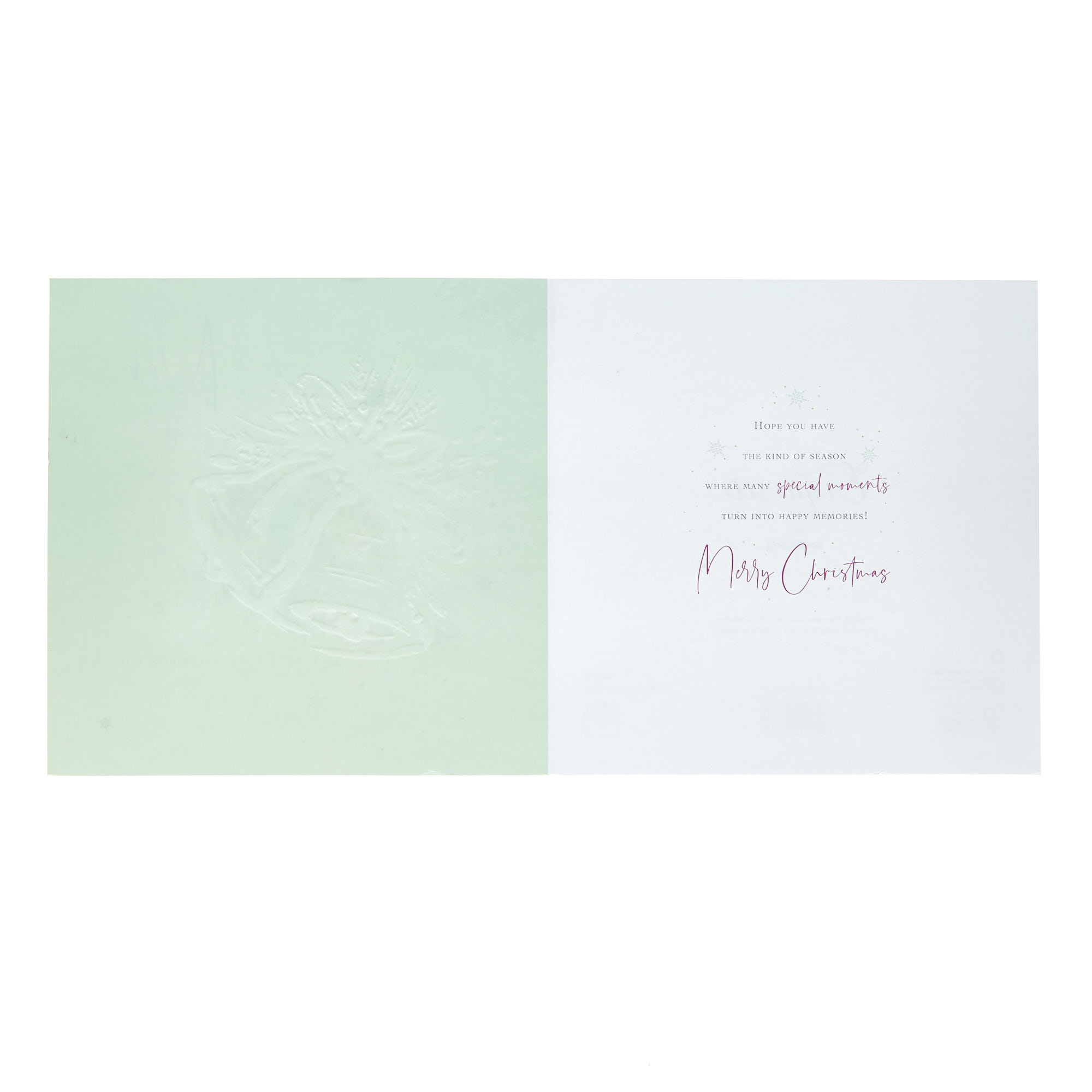 Exquisite Nan Festive Bells Christmas Card