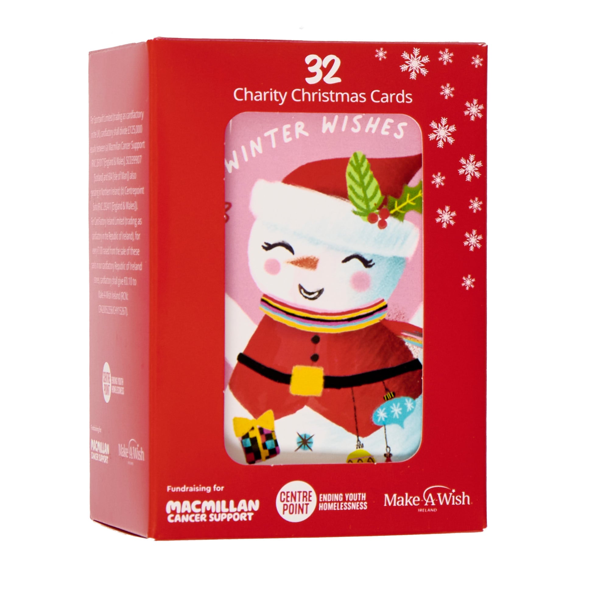 32 Mini Santa & Friends Charity Christmas Cards - 4 Designs