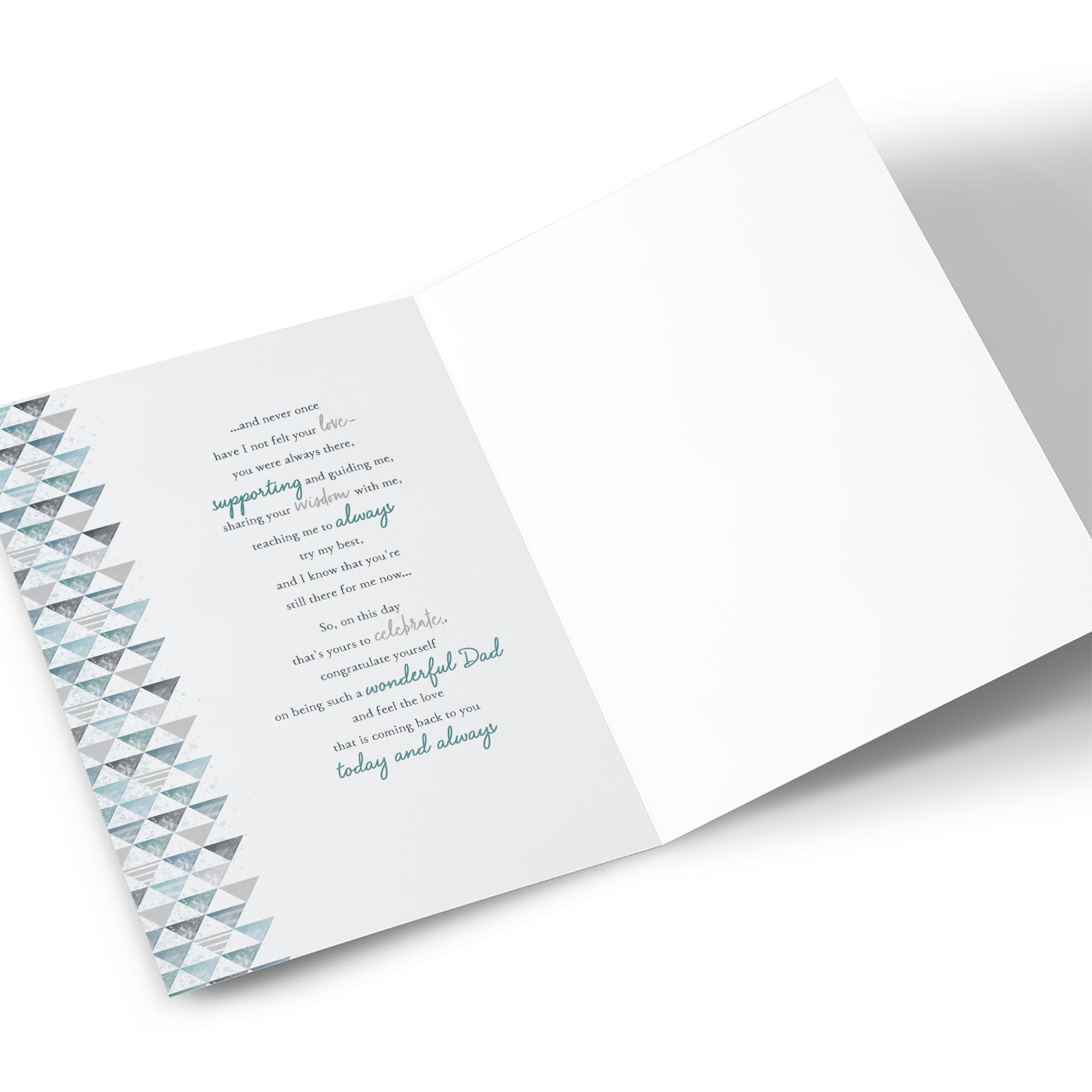 Personalised Birthday Card - Sentimental Love You Always Shared, Dad