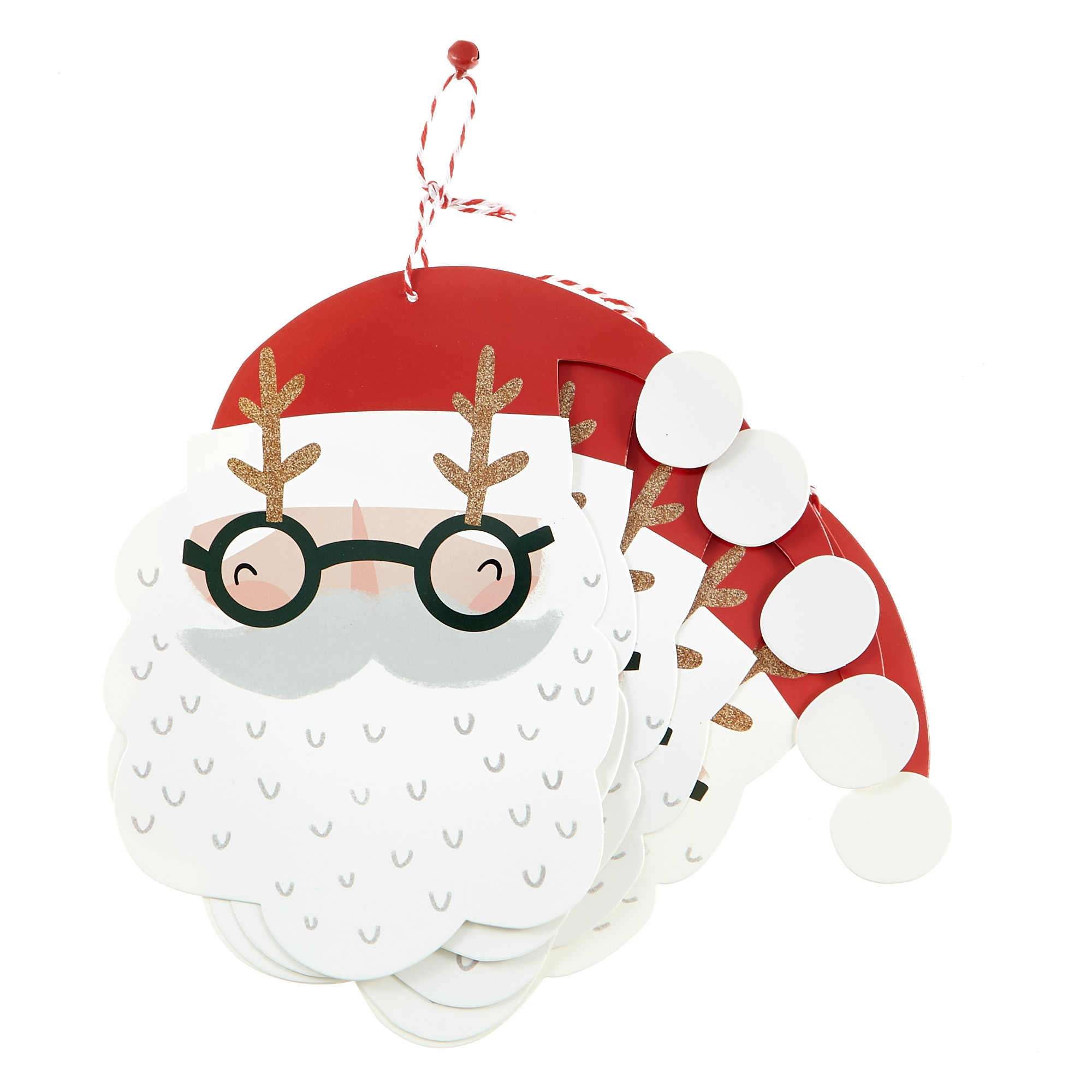 Giant Santa Christmas Gift Tags - Pack Of 8