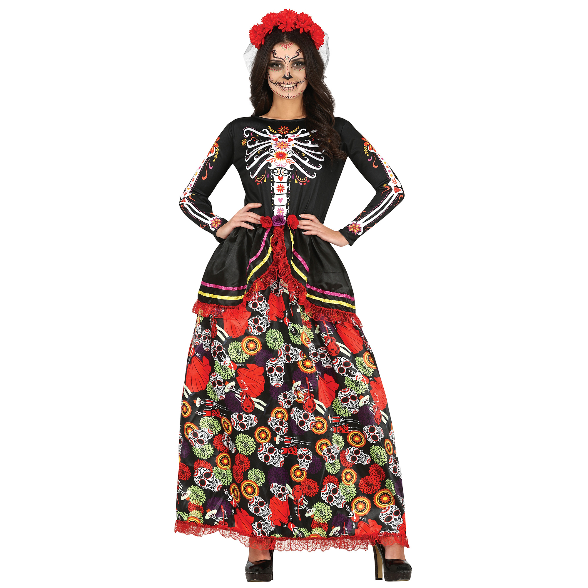 La Catrina Adult Fancy Dress Costume 