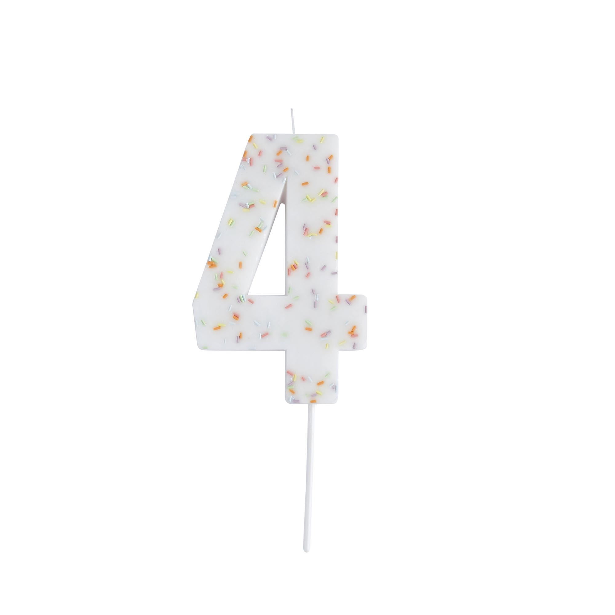 Giant Sprinkle Number Cake Candle (0-9)