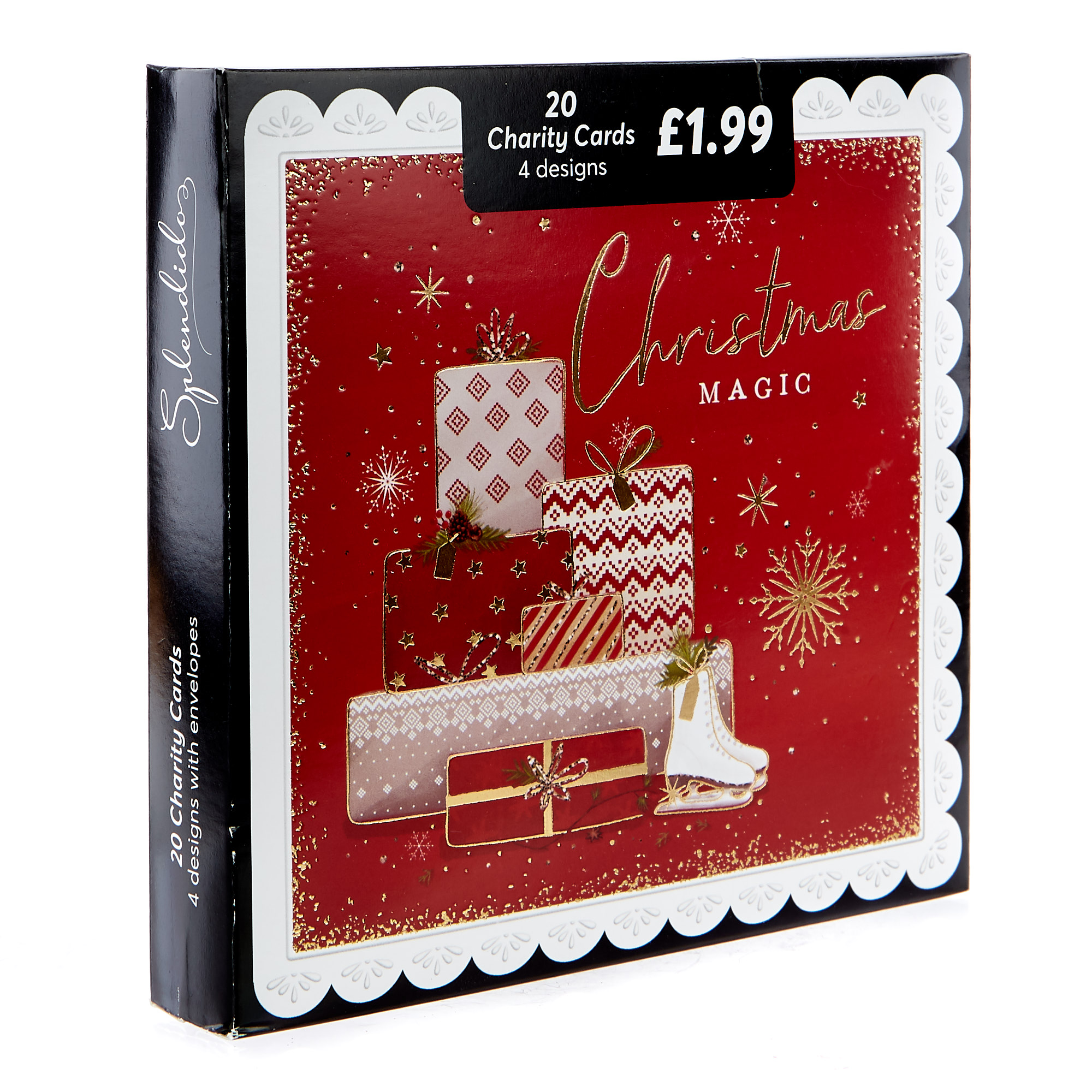 Classic Festive Charity Christmas Cards - Pack Of 20