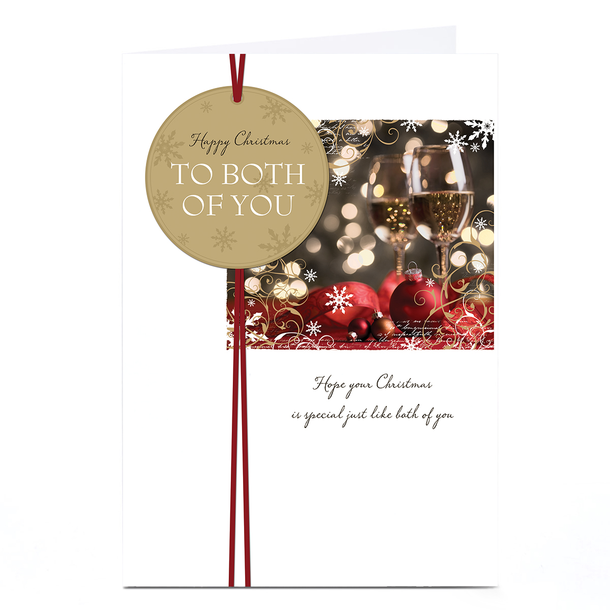 Personalised Christmas Card - To Both of You