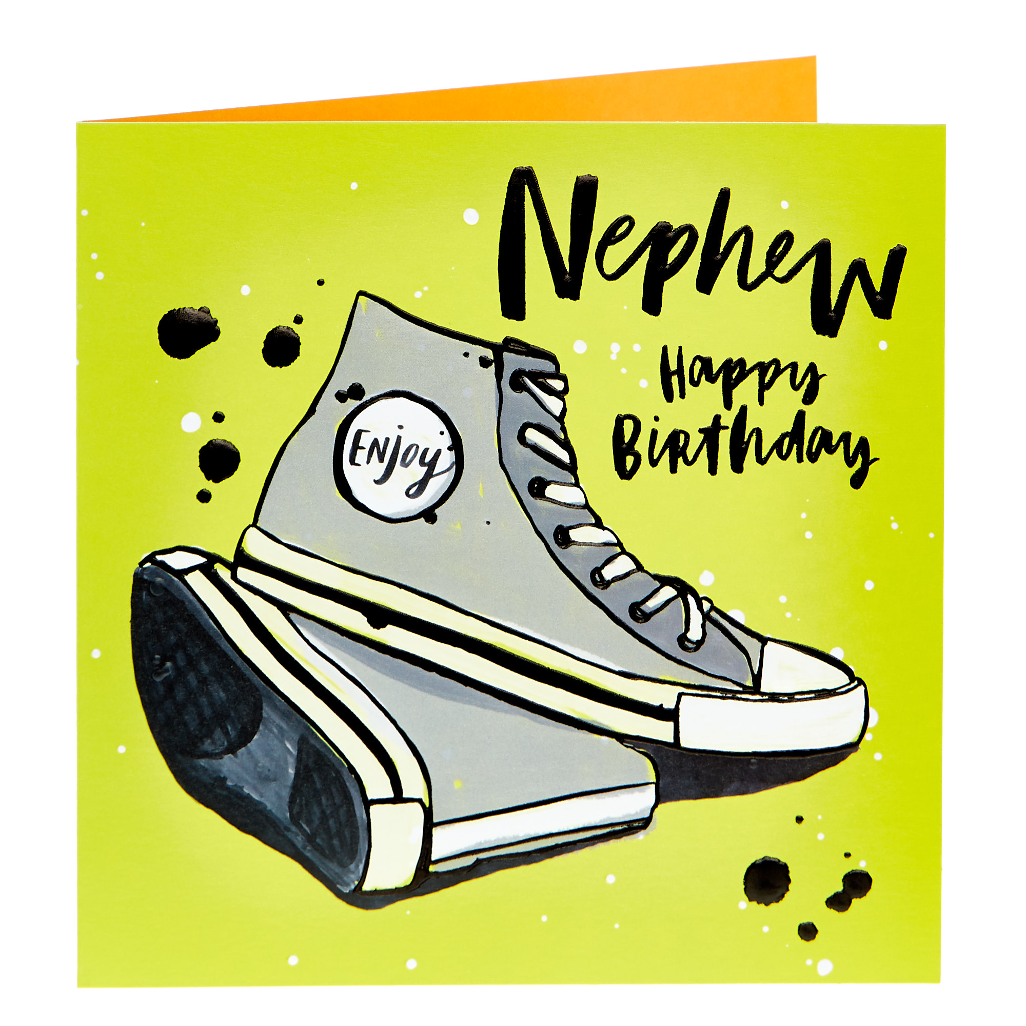 Birthday Card - Nephew, Baseball Shoes