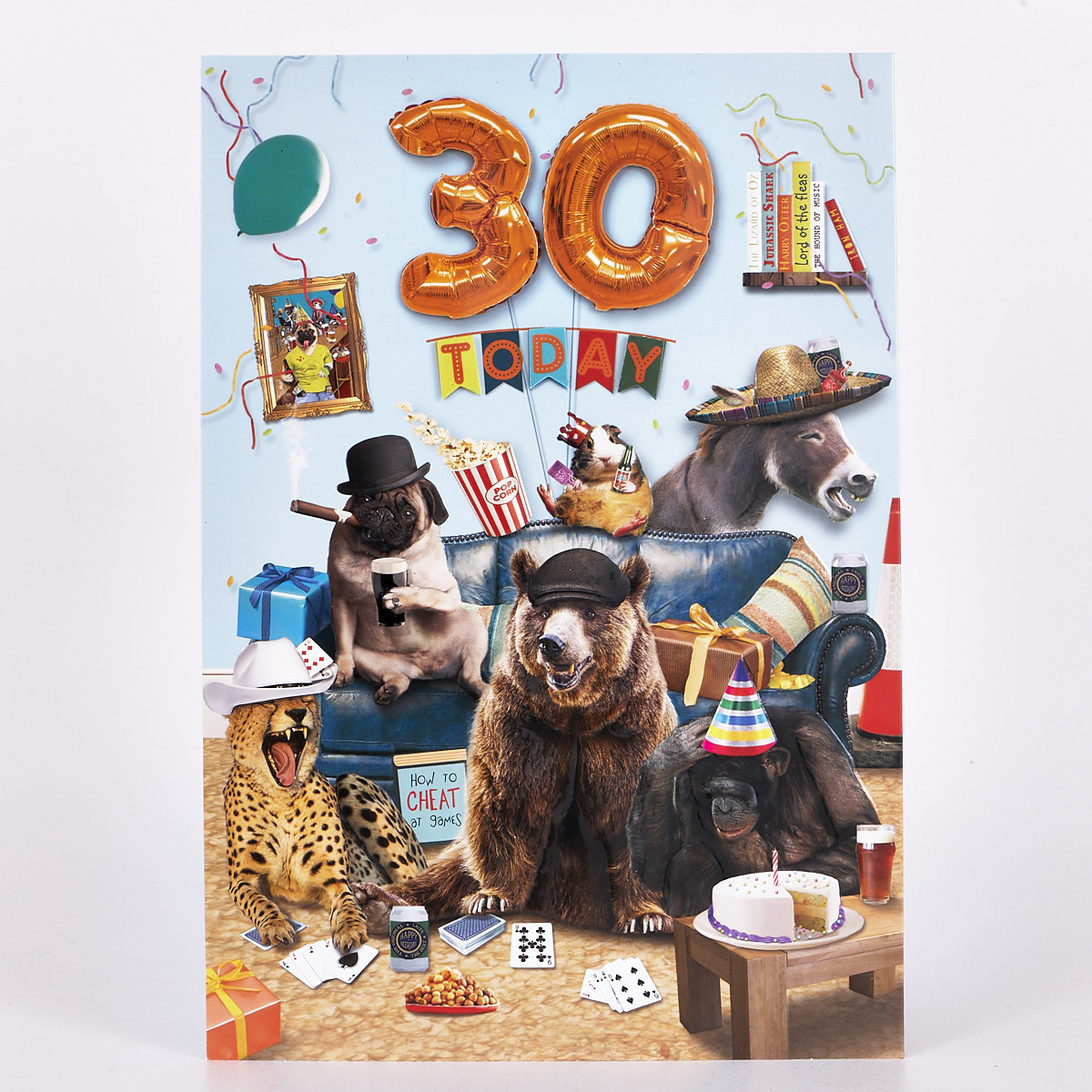 Signature Collection Birthday Card - 30 Today Party Animals