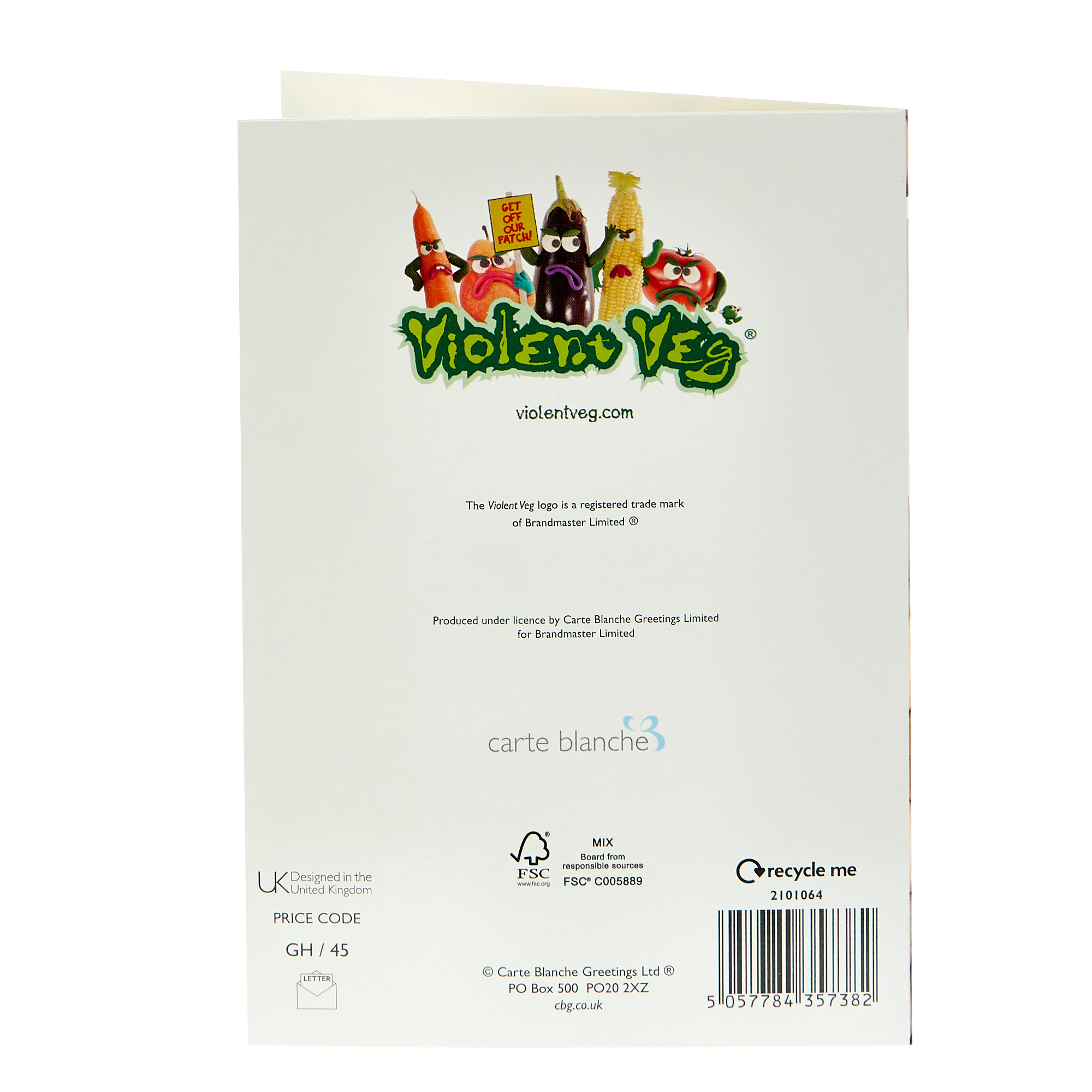 Violent Veg Birthday Card - Searching For A Leek