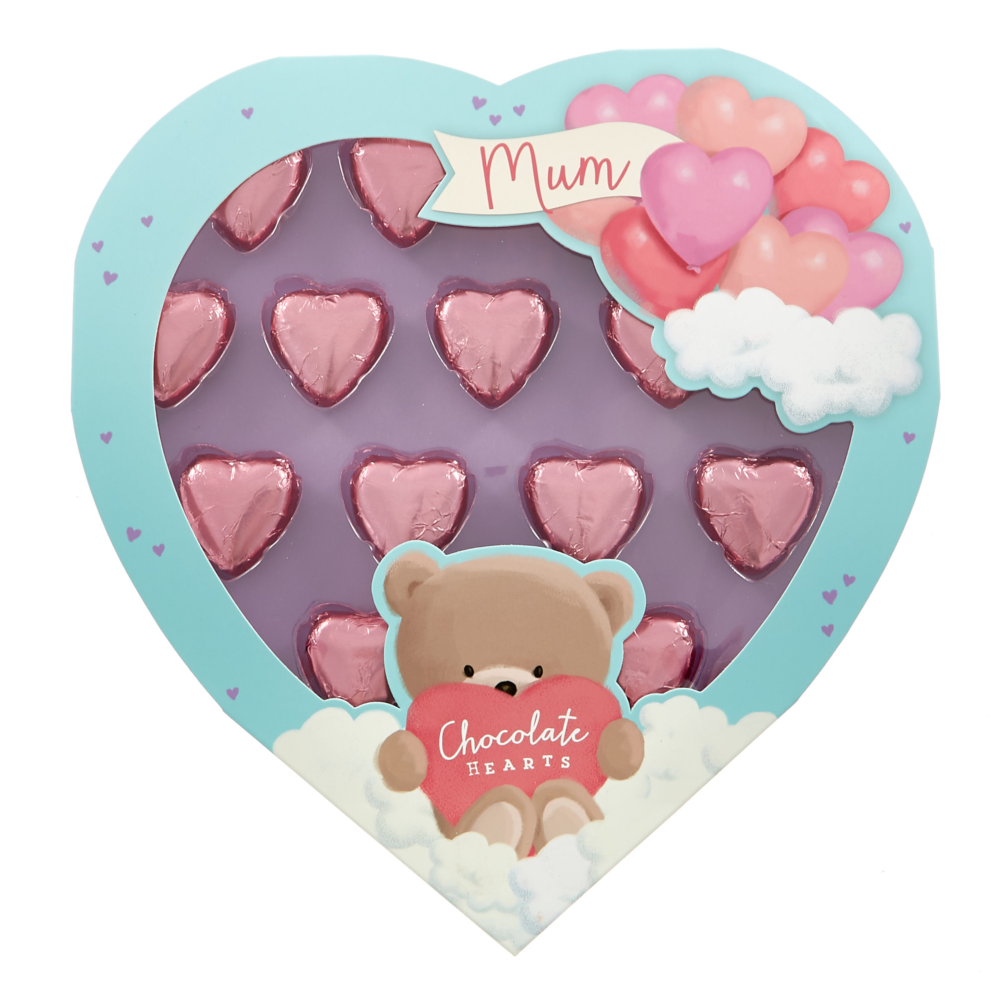 Hugs Bear Mum Chocolate Hearts 