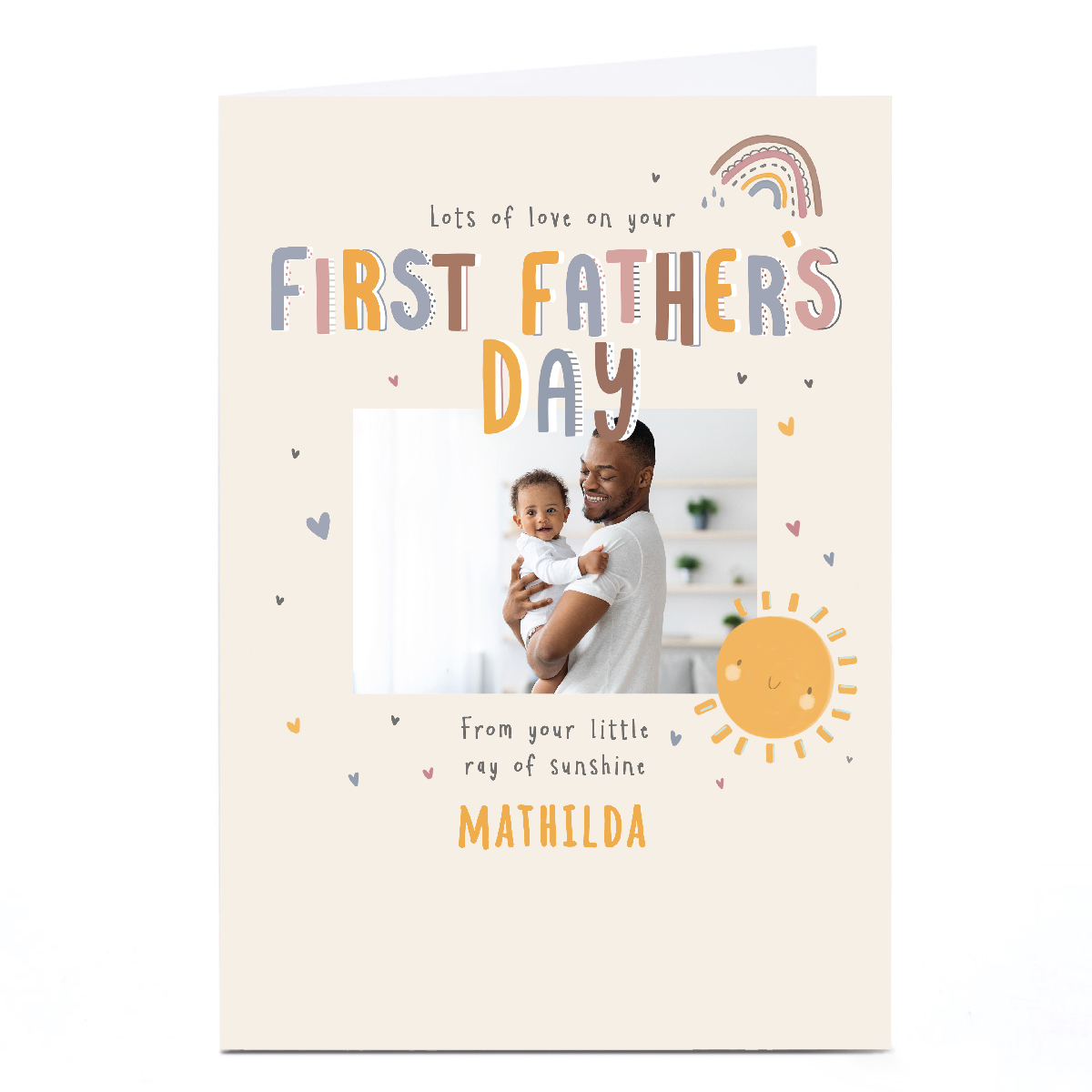Personalised Father's Day Card -First Father's Day Card