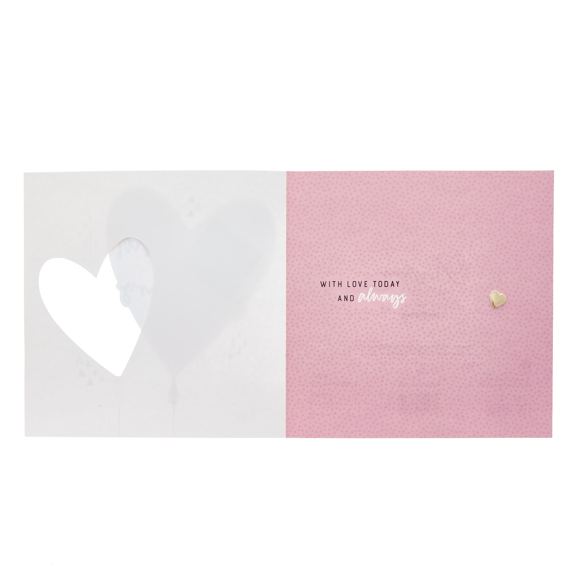 Pink Balloons Girlfriend Anniversary Card