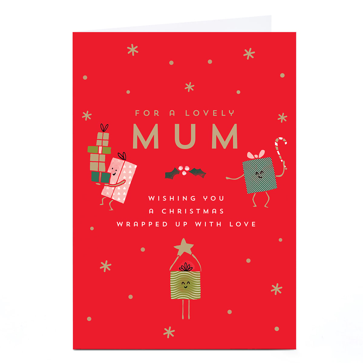 Christmas Card - Lovely  Presents, Mum