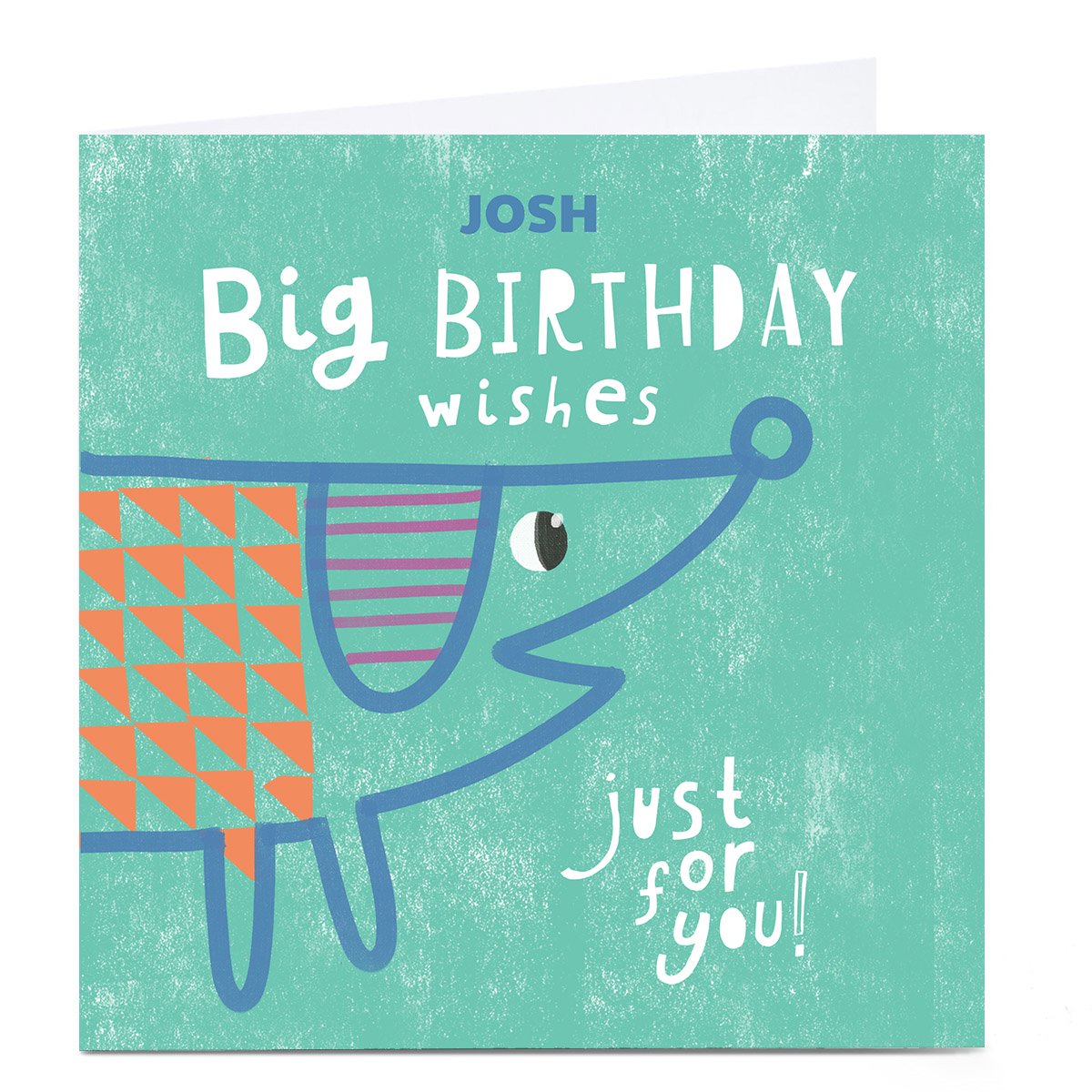 Personalised Art Kids Birthday Card - Just For You