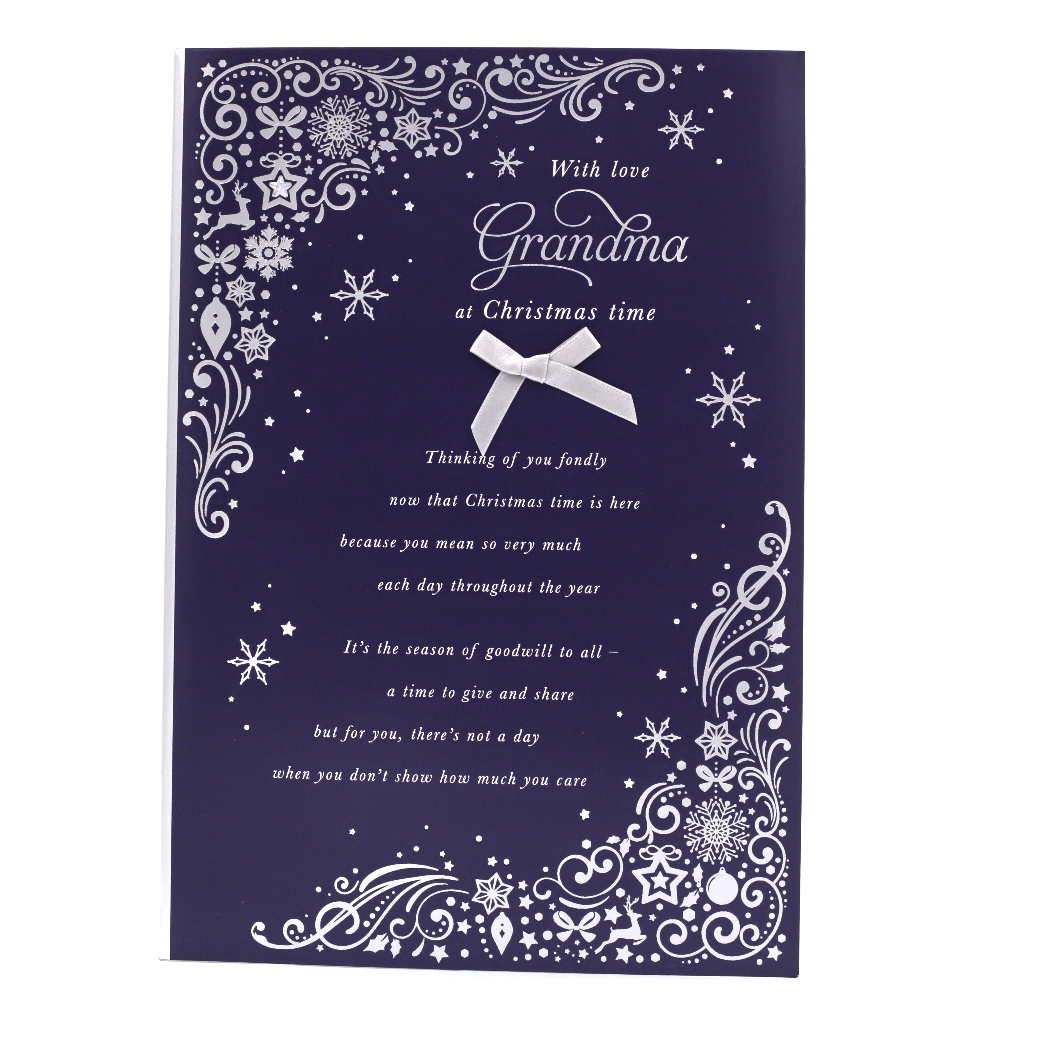 Christmas Card - Grandma, Traditional Verse