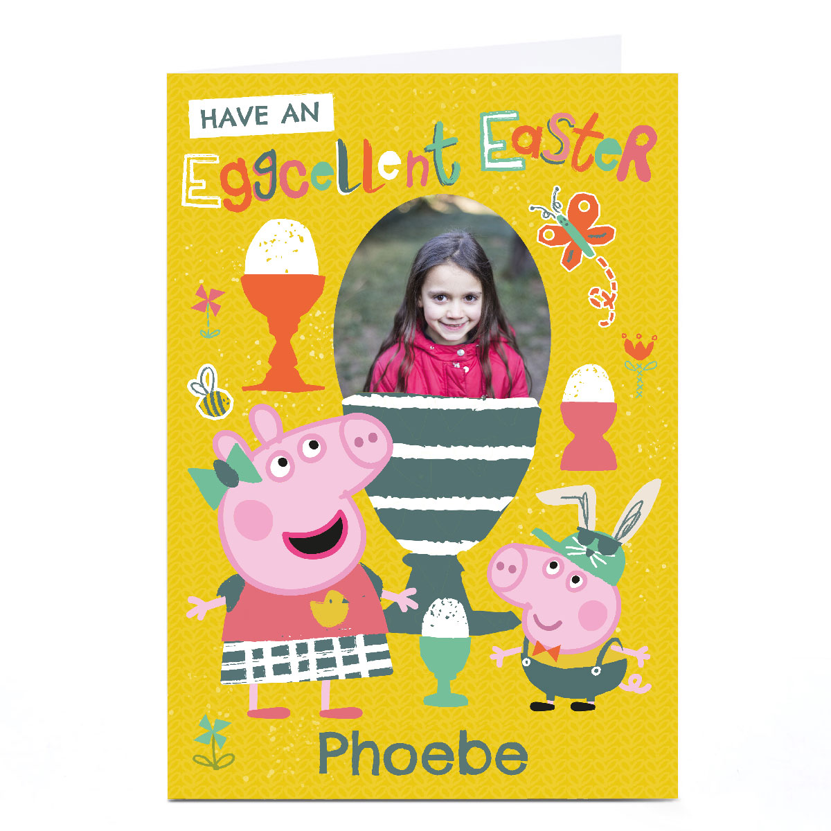 Photo Upload Peppa Pig Easter Card