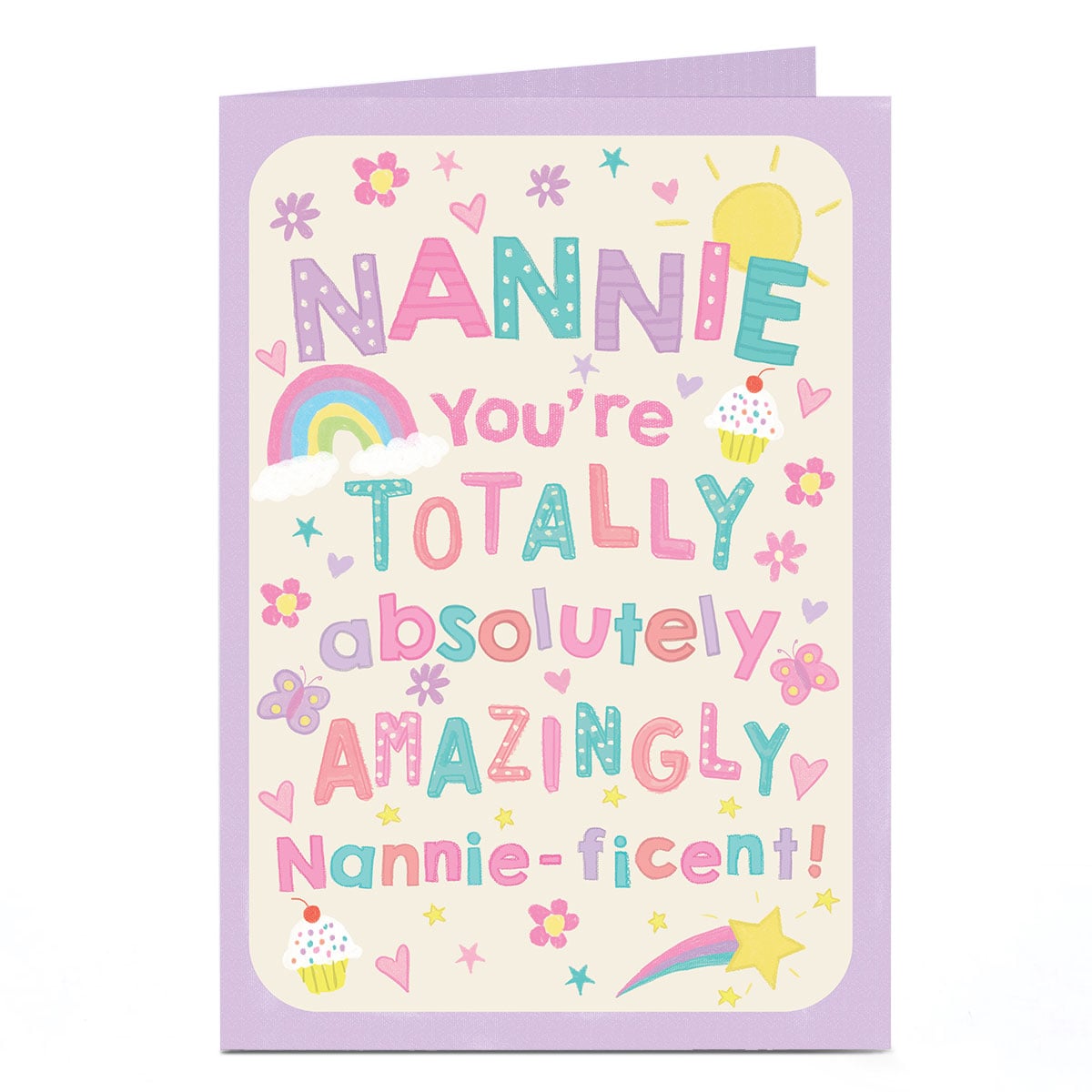 Birthday Card - Amazingly Nannie-ficent, Nannie