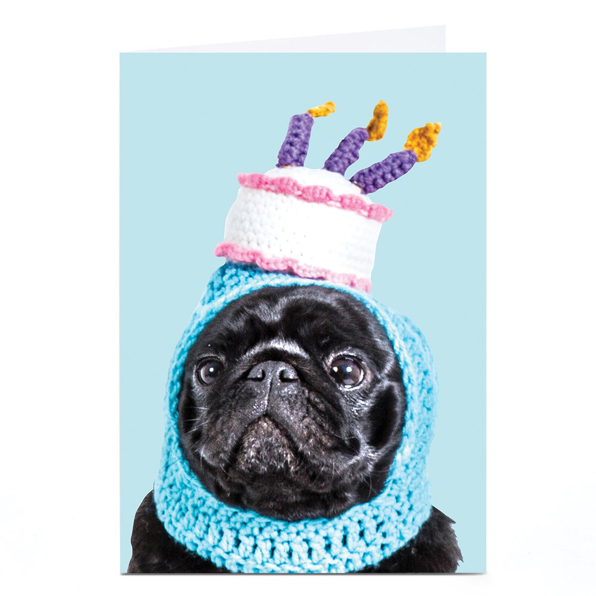 Personalised Jolly Awesome Birthday Card - Dog In Funny Hat