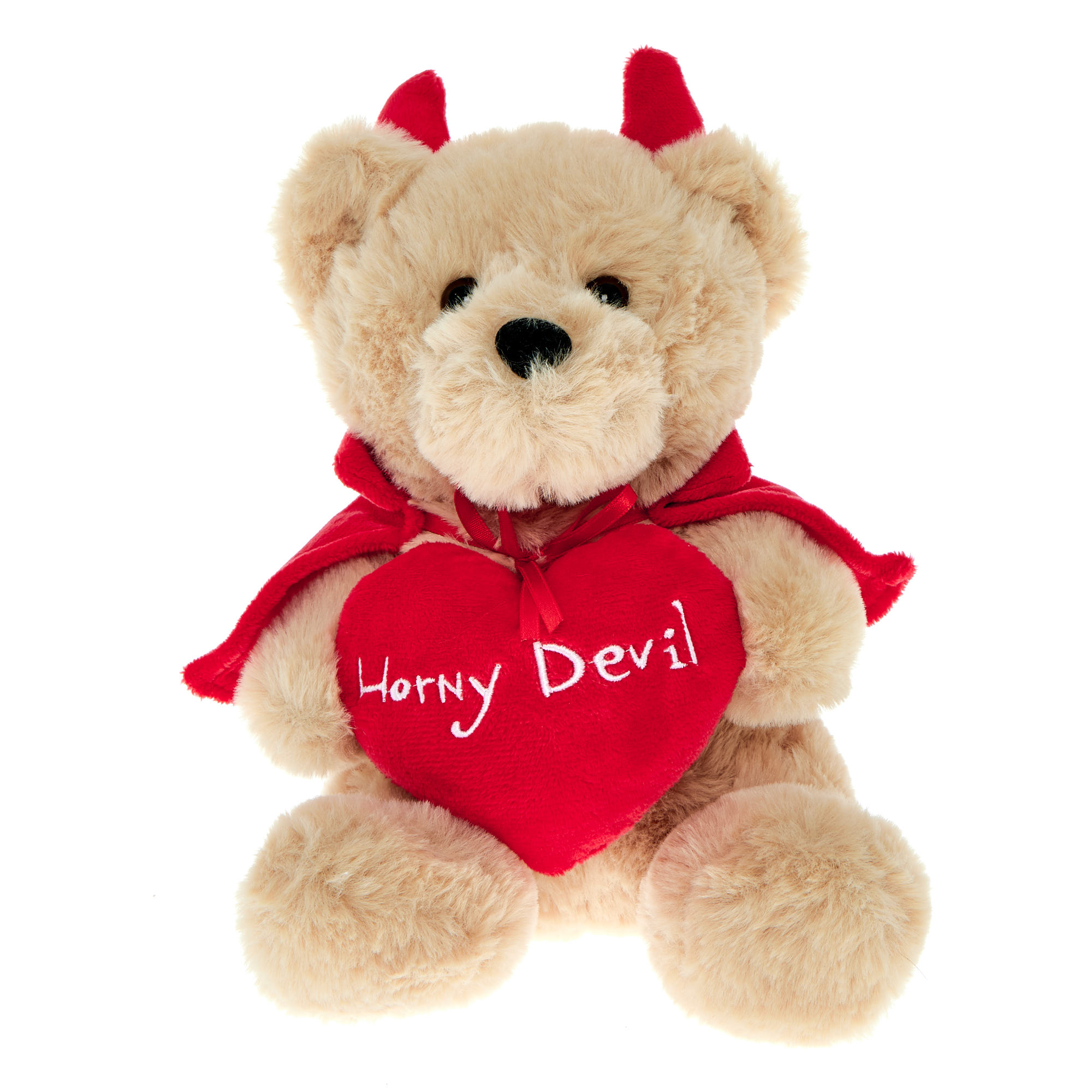 Small Horny Devil Bear Soft Toy
