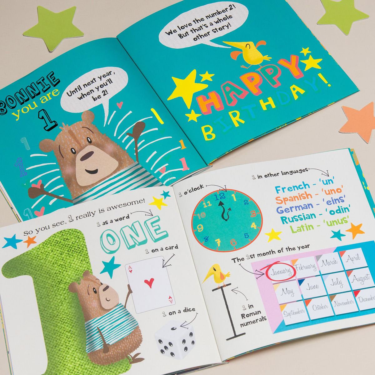 Personalised Children's Book - 'Wow You're One' 1st Birthday