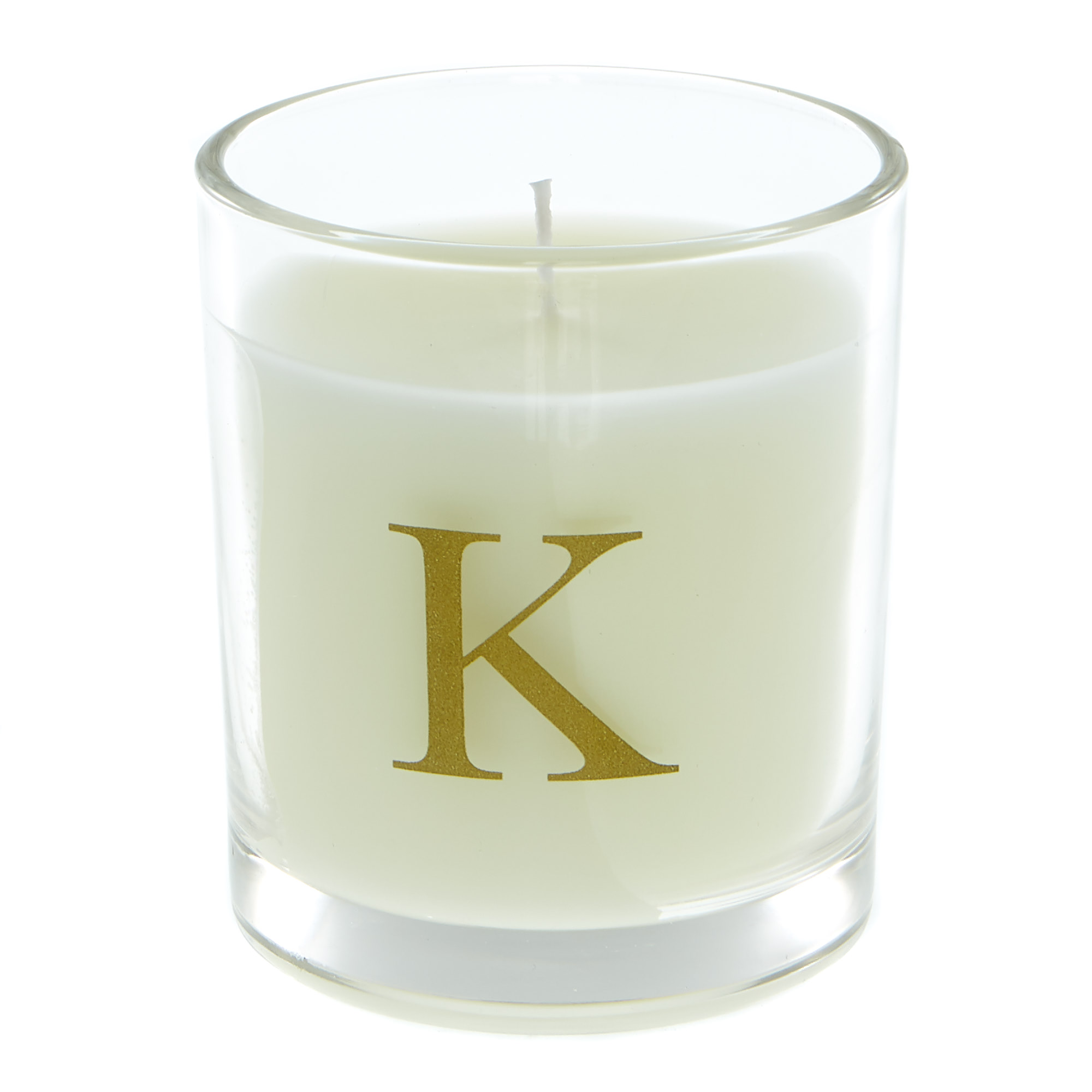 Letter K Warm Cashmere Scented Candle