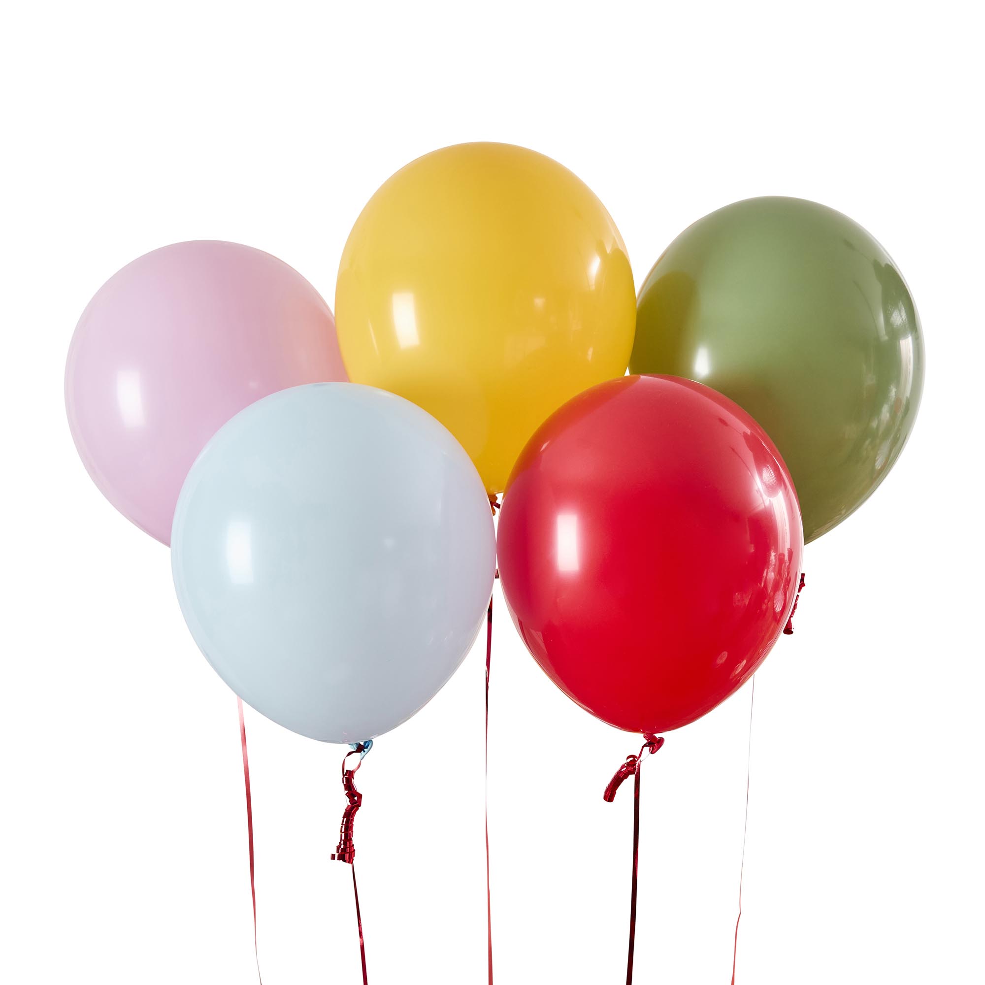 Rainbow Circus Latex 12-Inch Balloons - Pack of 5