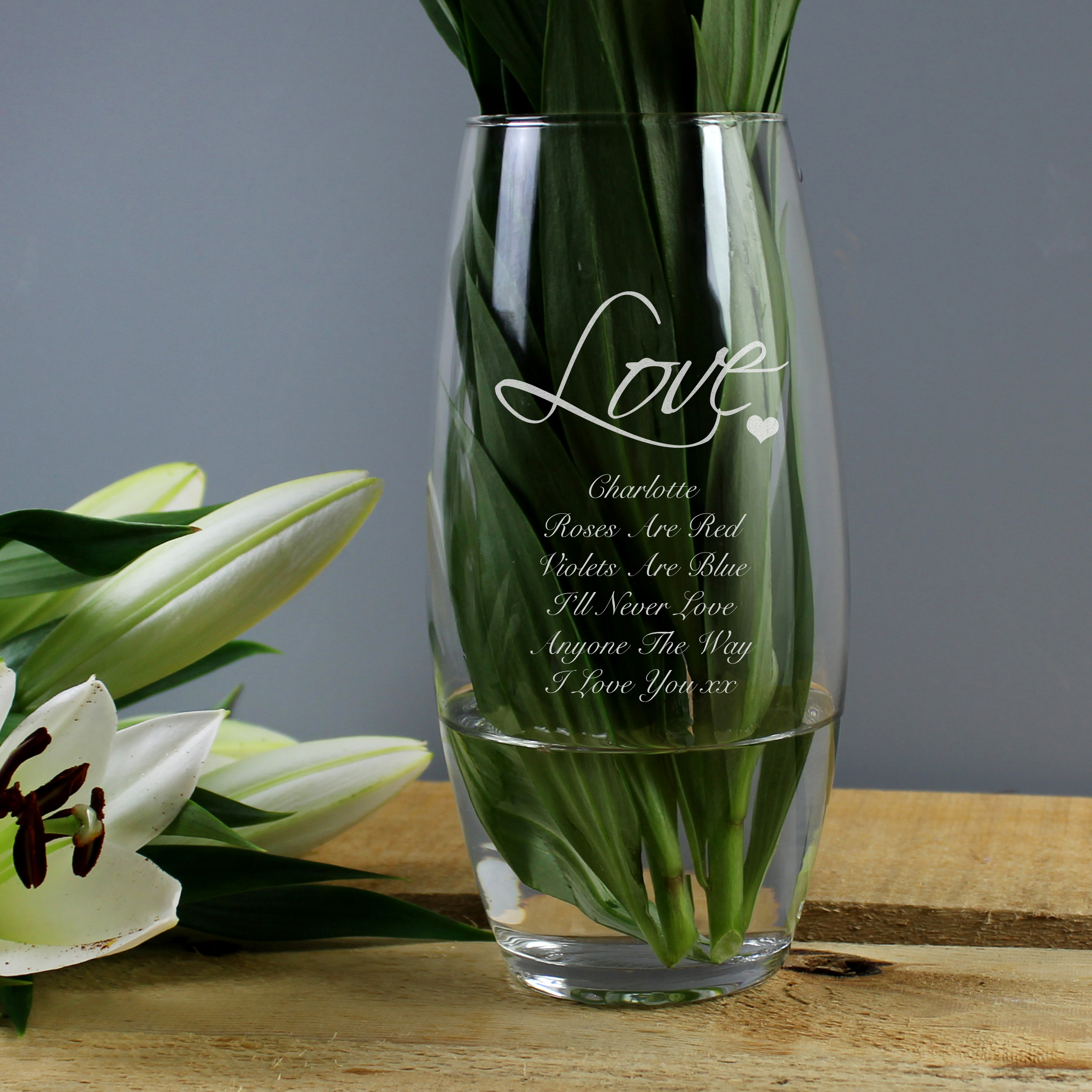 Image of Personalised Love Bullet Vase