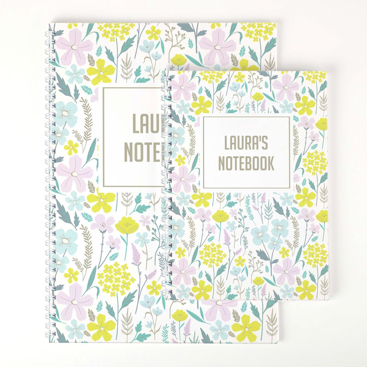 Personalised Notebook - Pastel Florals