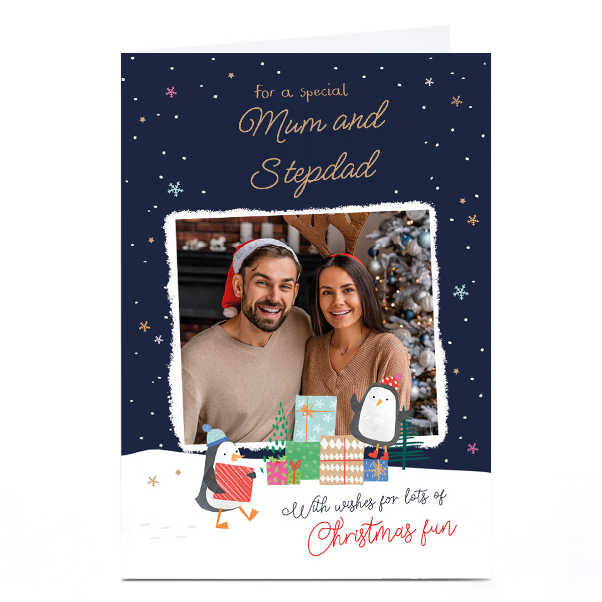 Personalised Christmas Photo Card - Christmas Fun Photo Frame