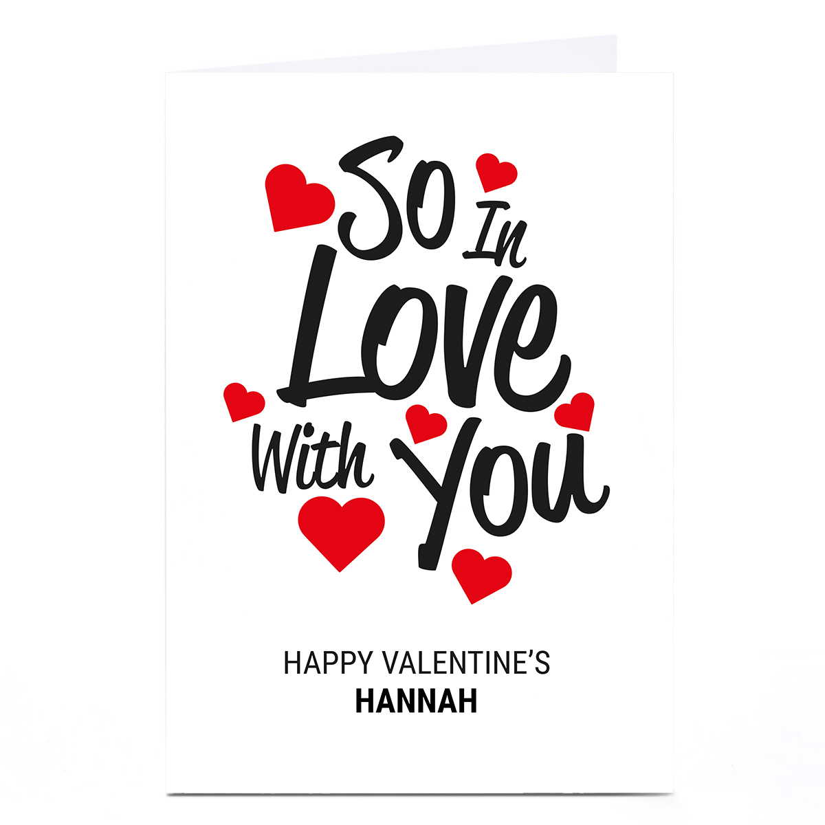Personalised Punk Valentine's Day Card - So In Love