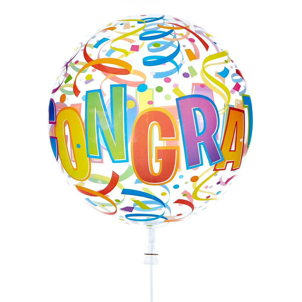 22-Inch Bubble Balloon - Congratulations - DELIVERED INFLATED!