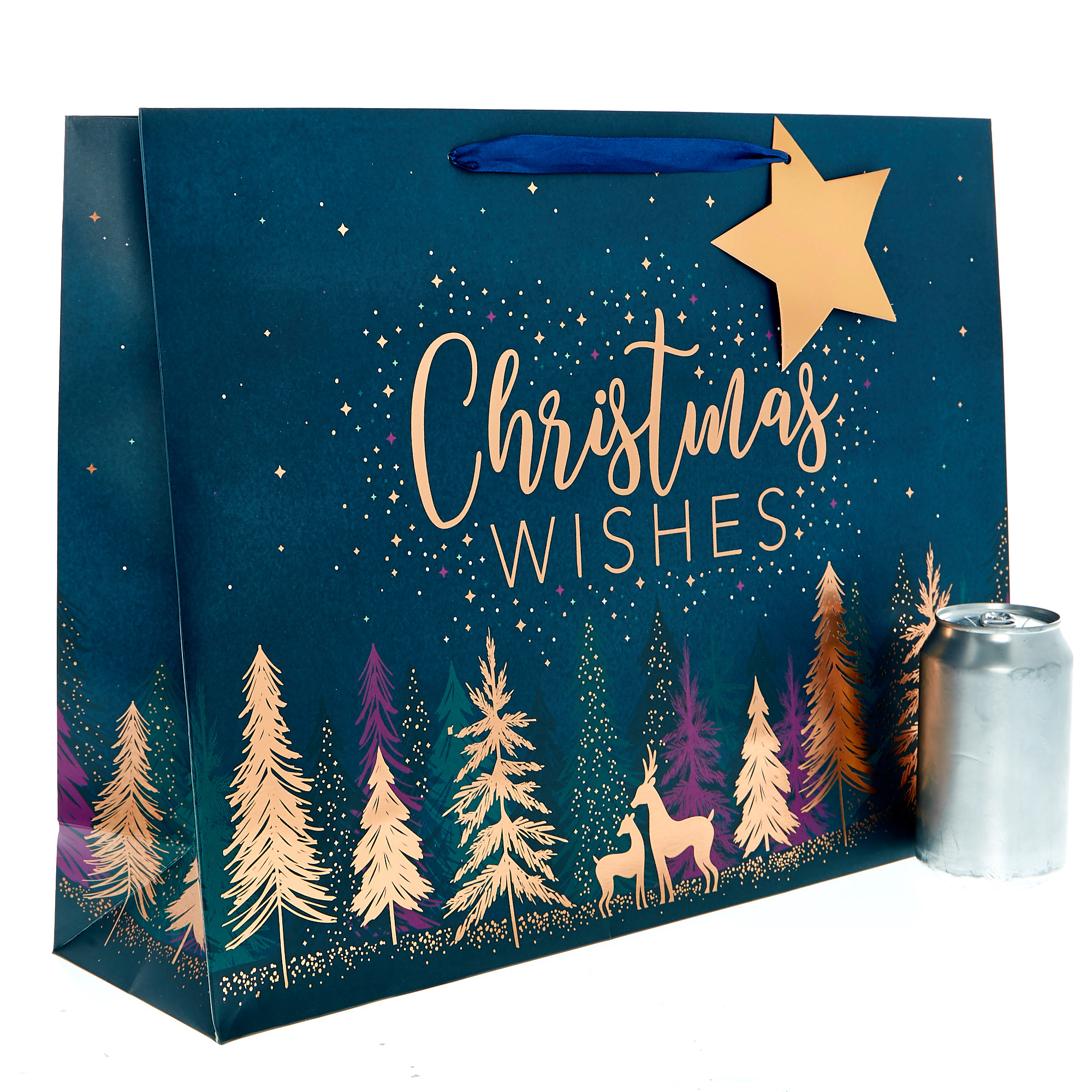 Extra Large Landscape Festive Trees Christmas Gift Bag