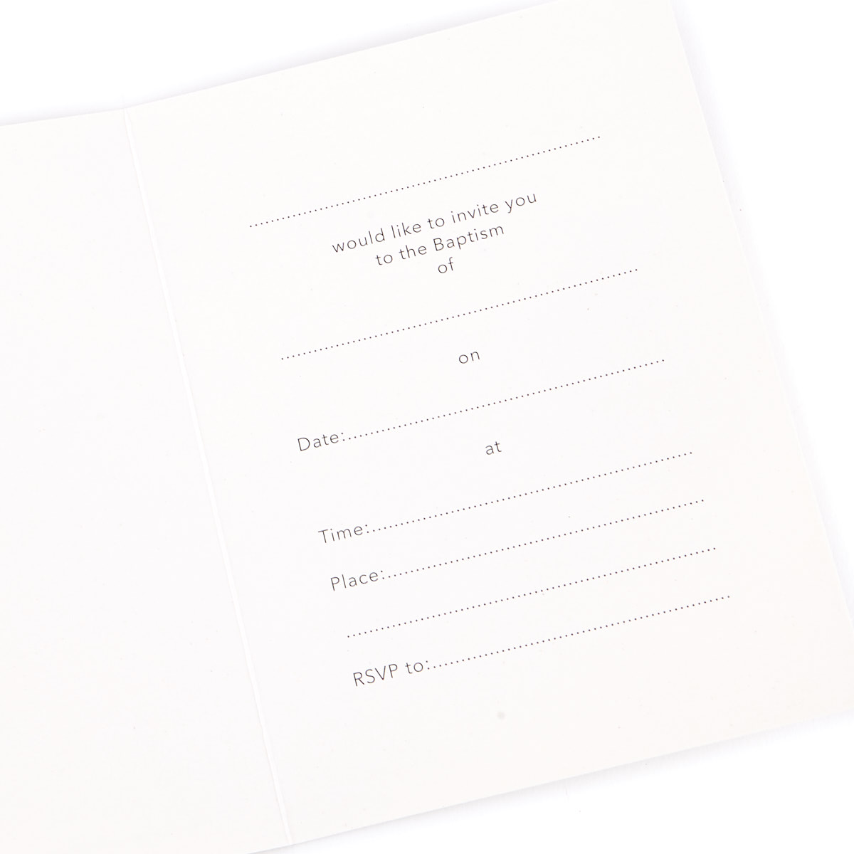 Baptism Invitations - Pack of 12