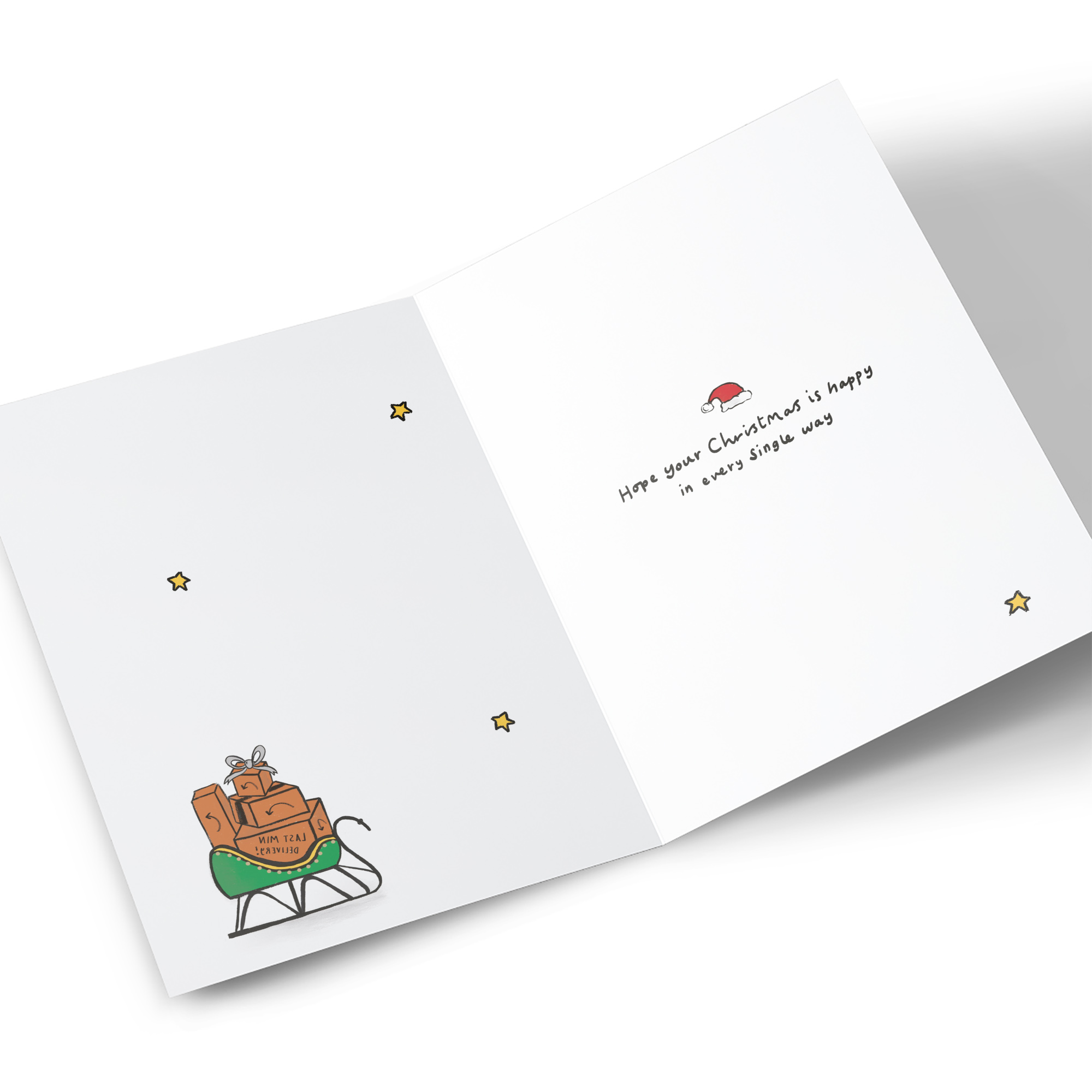 Christmas Card - Last Minute Shopping, Brother