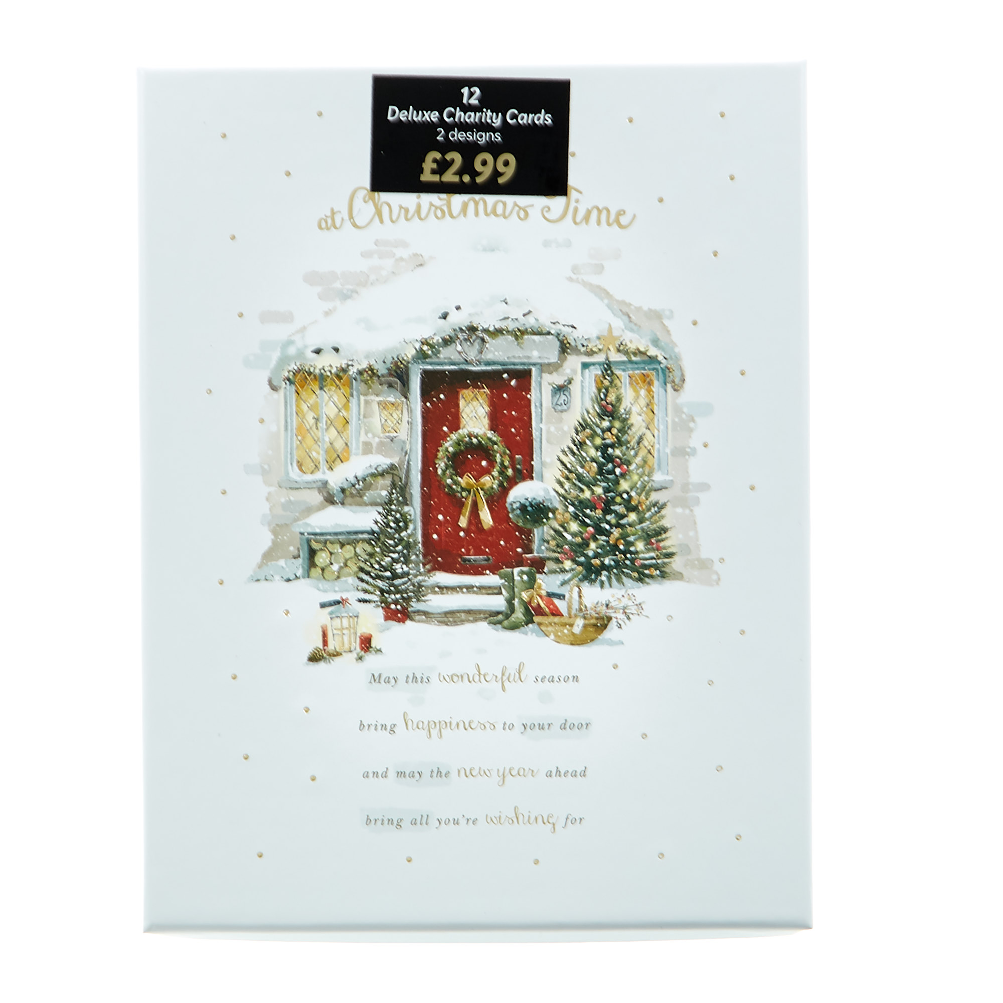 Box Of Deluxe Festive Home Charity Christmas Cards - 2 Designs 