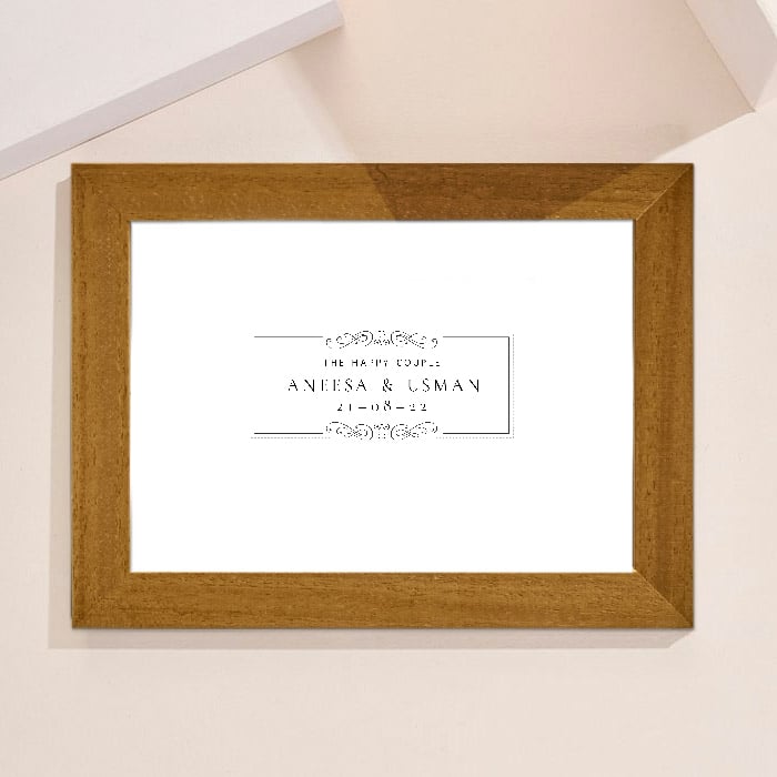 Personalised Happy Couple Landscape Print