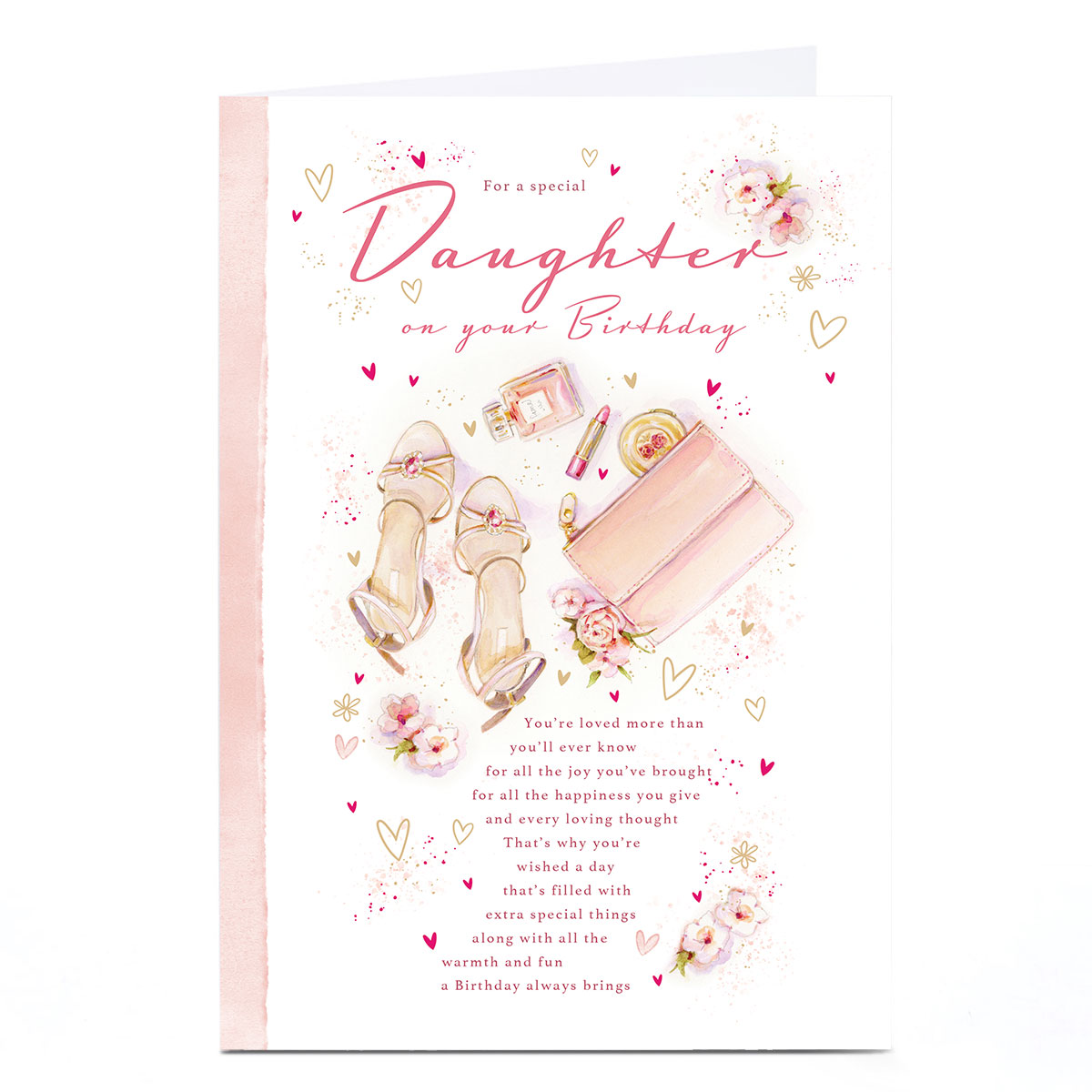 Birthday Card - Pink Pastels Extra Special Things, Daughter