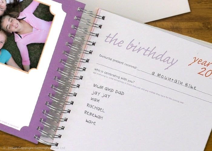 Birthday Year Book - For every year...