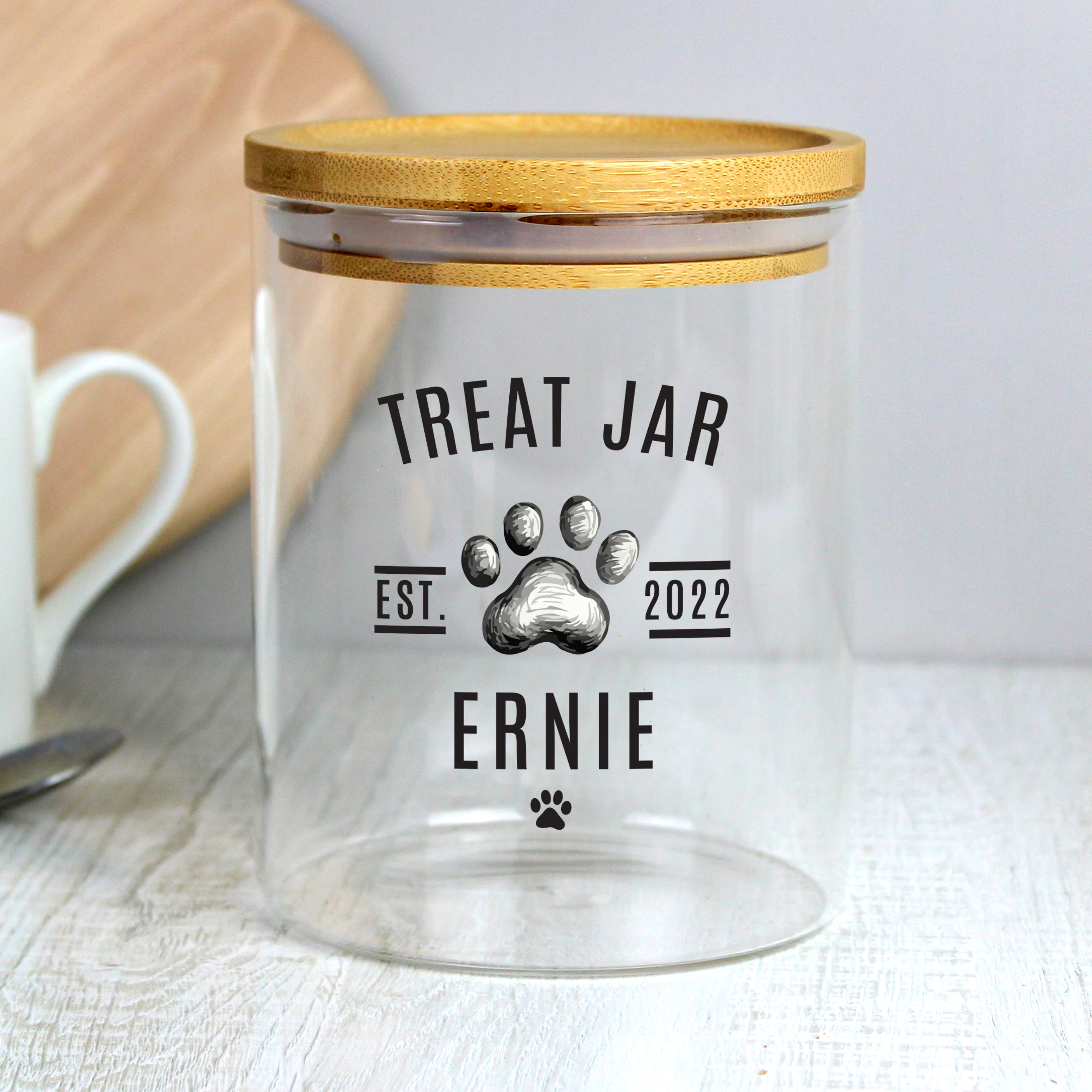 Personalised Pet Treats Jar