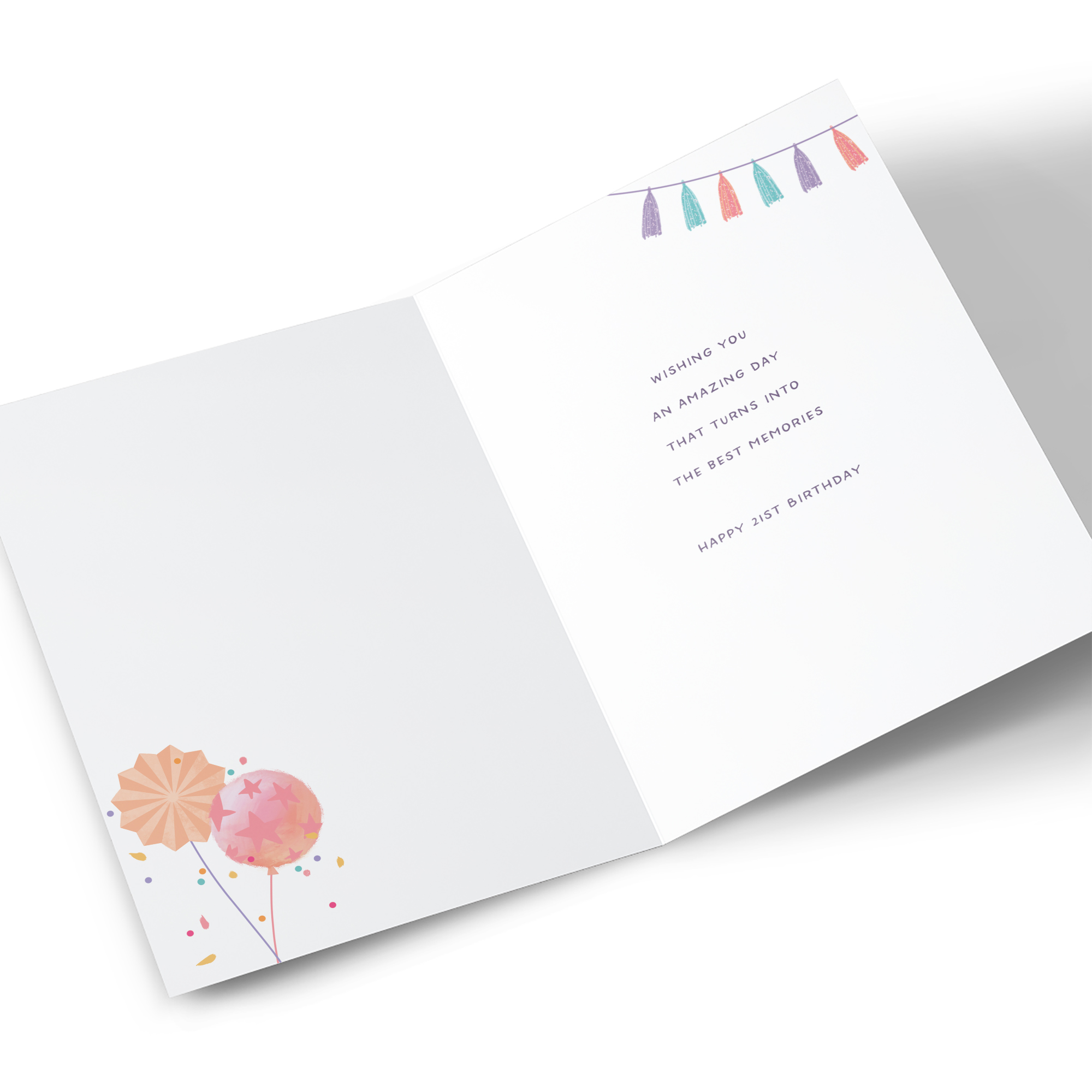 21st Birthday Card - So Much To Celebrate, Daughter