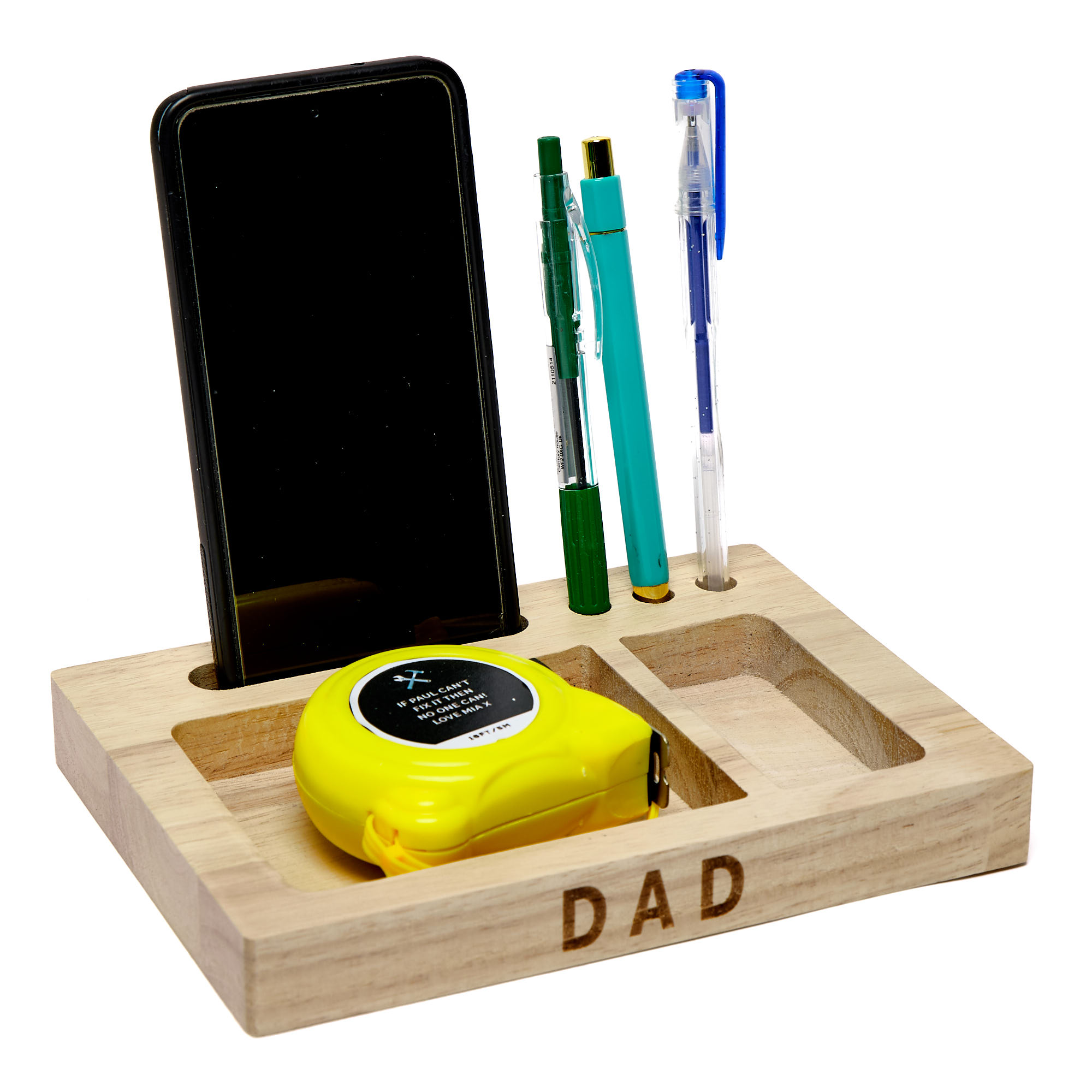 Dad Wooden Accessory Stand 
