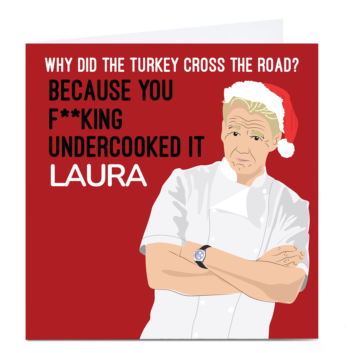 Personalised Christmas Card - Gordon Ramsay