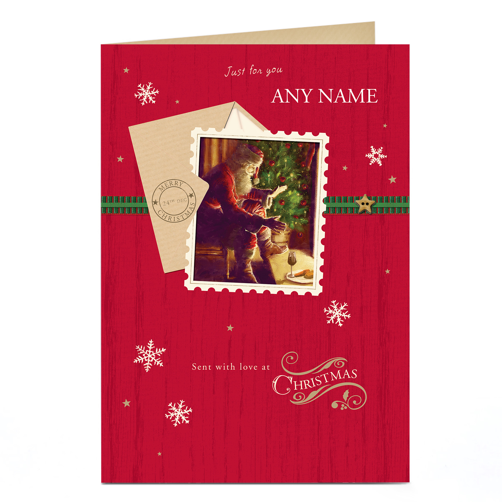 Personalised Christmas Card - Letter