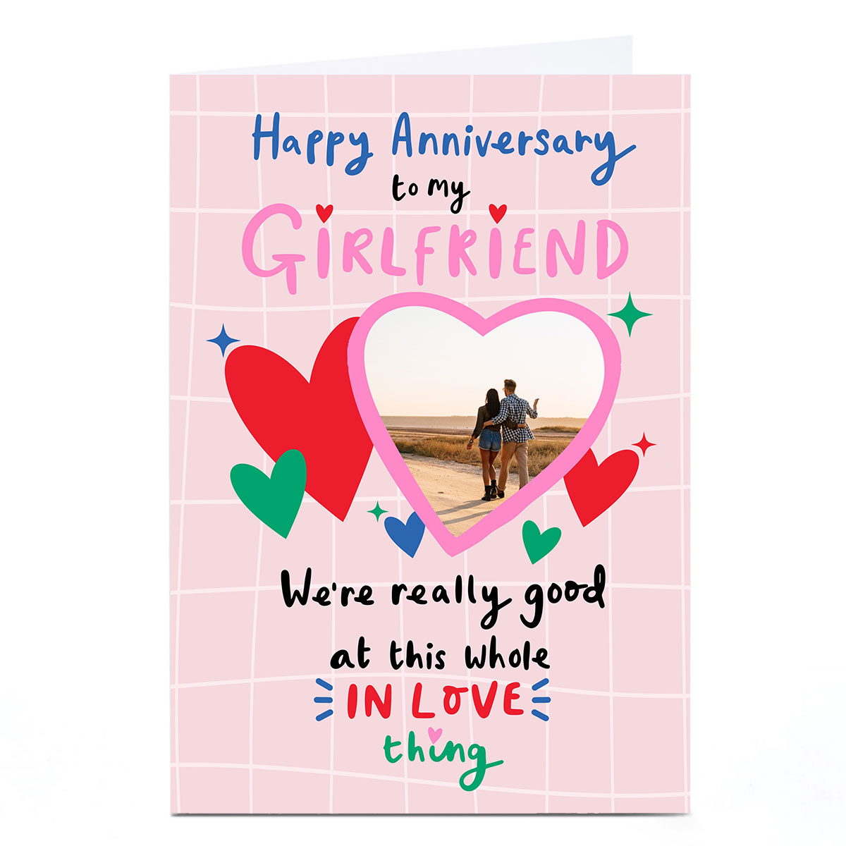 Personalised Anniversary Photo Card - To My Girlfriend