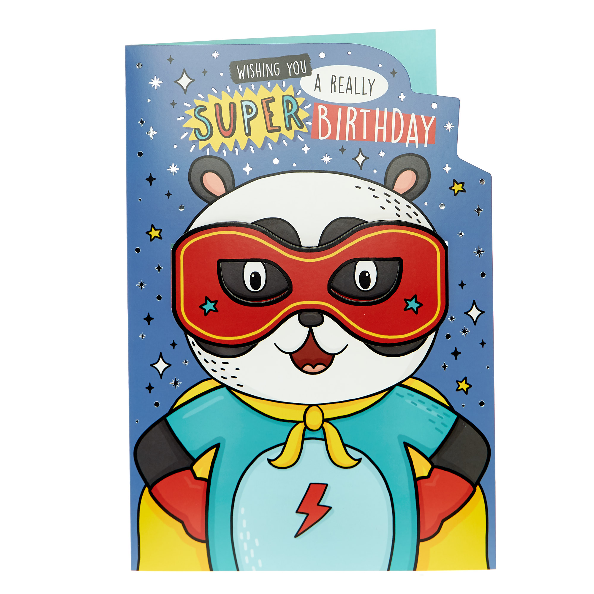 Dress-Up Birthday Card - Super Panda