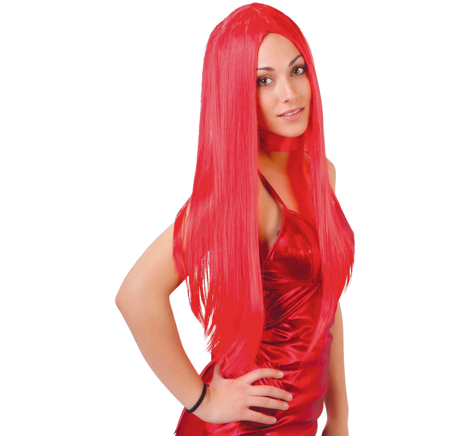 Fancy Dress Long Red Wig 