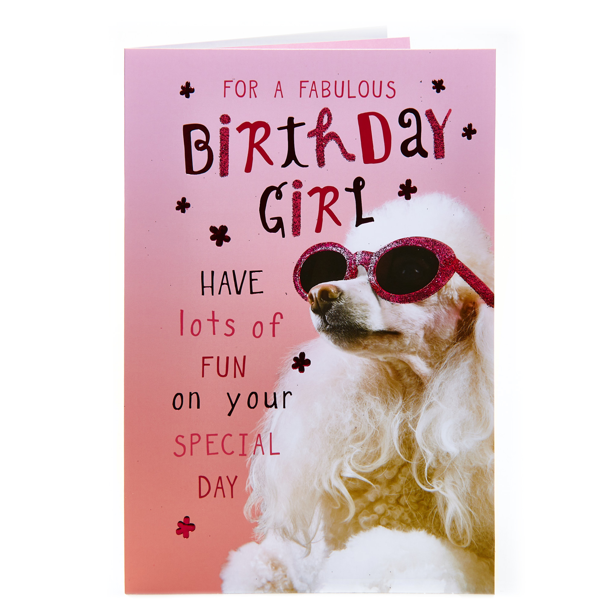 Birthday Card - Birthday Girl, Poodle