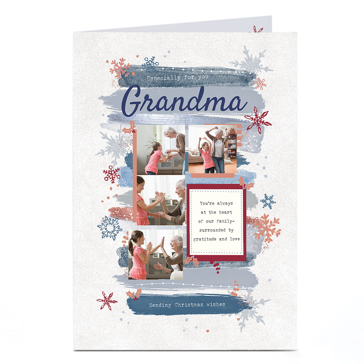 Photo Christmas Card - At The Heart Of Our Family